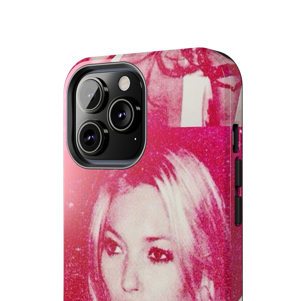Pink Retro Glam Phone Case — Lipstick Pinup Tough Phone Case