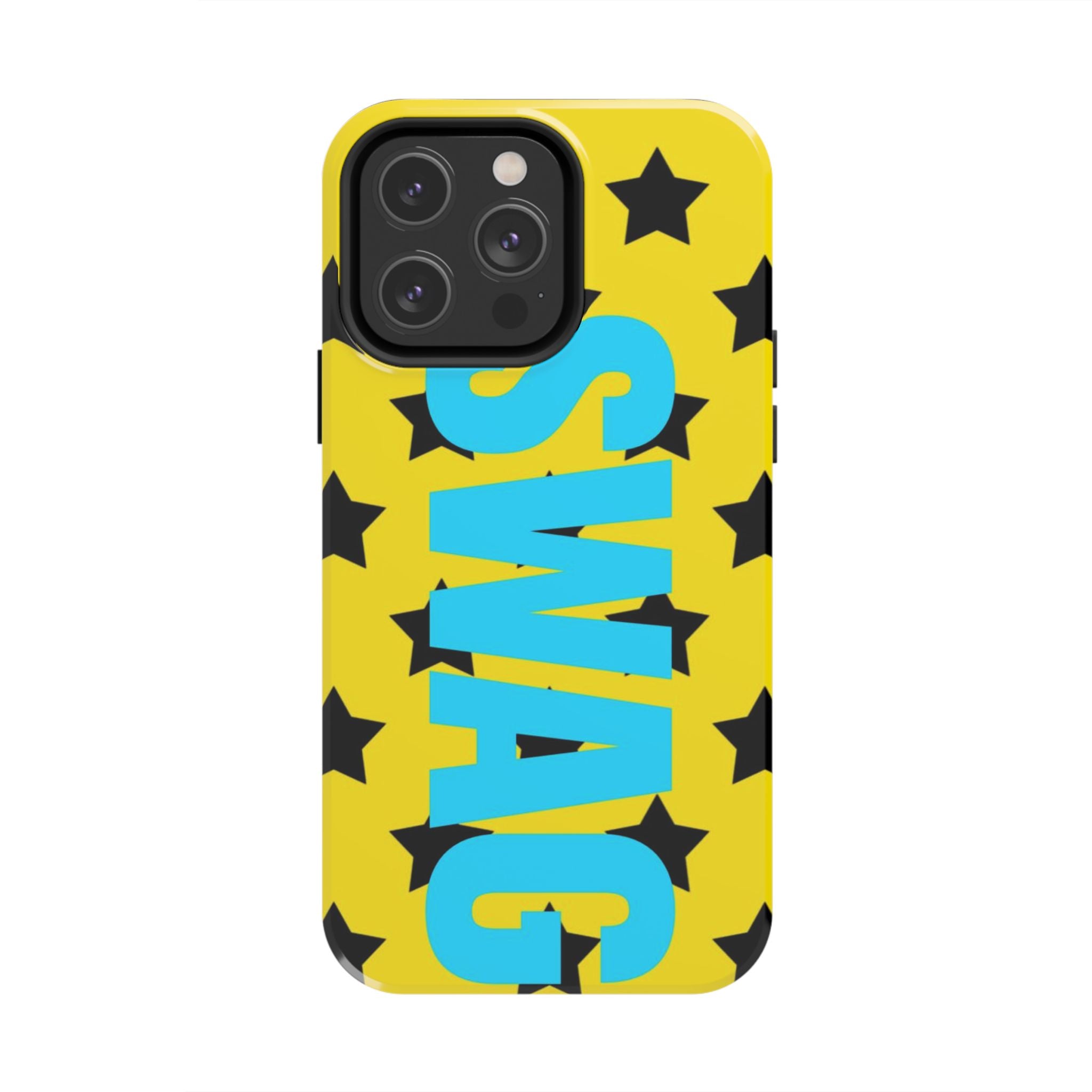 SWAG Star Phone Case — Bold Yellow & Blue Tough Protective Case