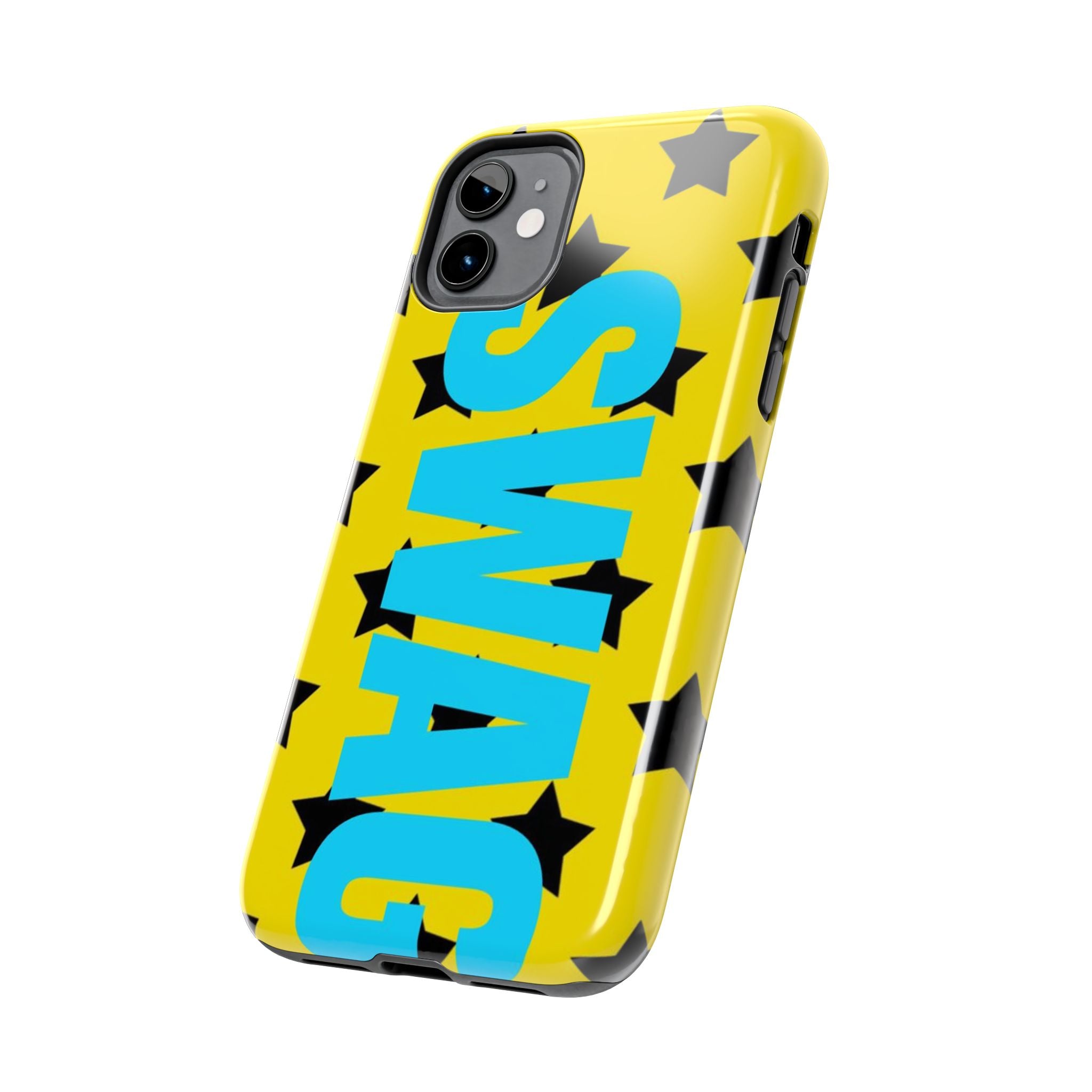 SWAG Star Phone Case — Bold Yellow & Blue Tough Protective Case