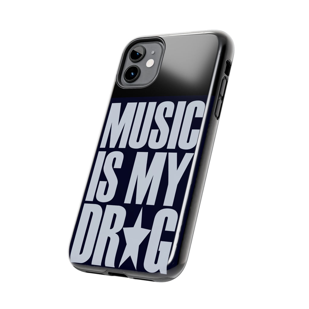 Phone Case — "Music Is My Drg" Bold Typography Protective Case