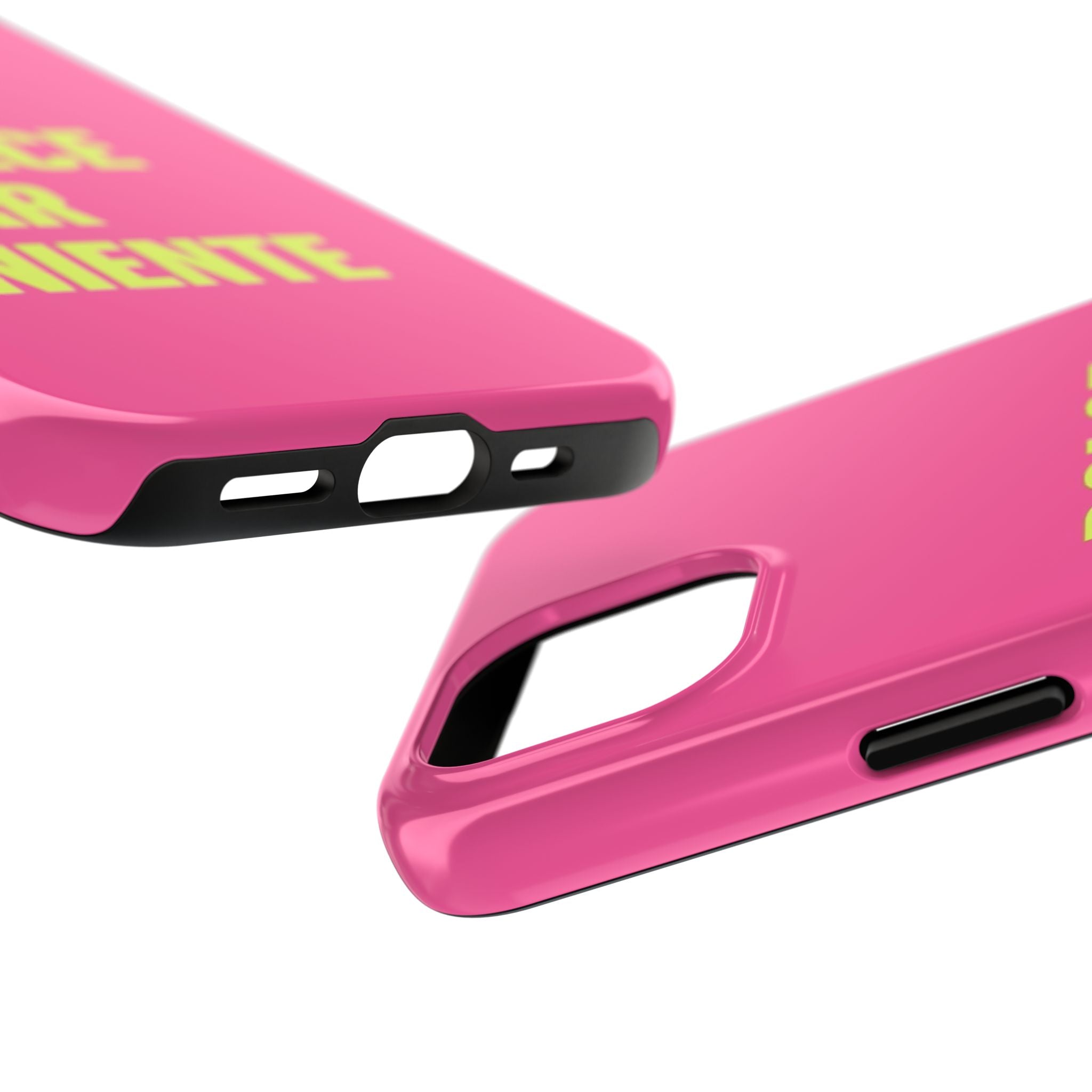 Dolce Far Niente Phone Case — Bright Pink Relaxation Quote Tough Cover