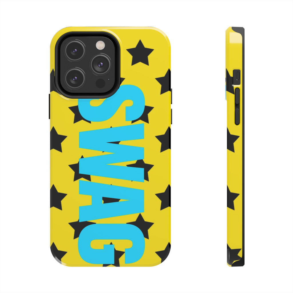 SWAG Star Phone Case — Bold Yellow & Blue Tough Protective Case