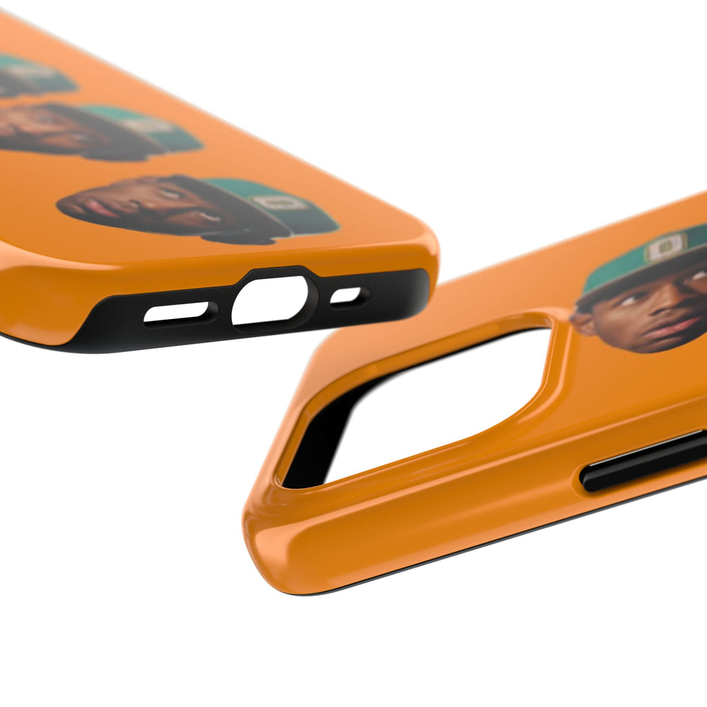 Phone Case — TYLER Triple Portrait Pop Art on Orange