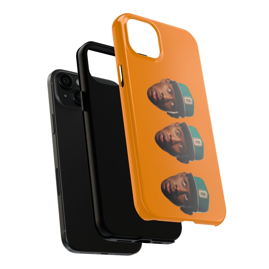 Phone Case — TYLER Triple Portrait Pop Art on Orange