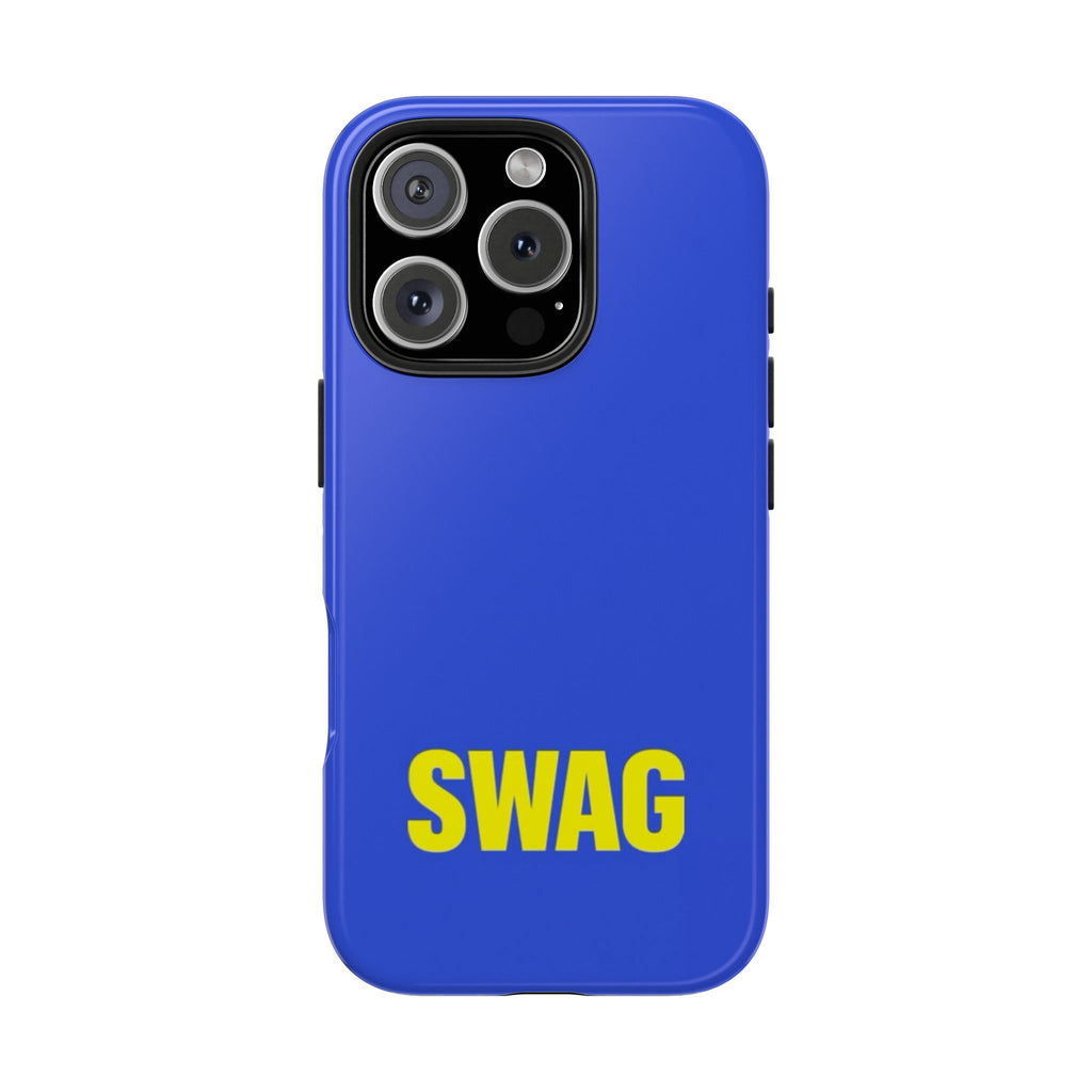 SWAG Blue Tough Phone Case — Bold Protective iPhone Cover