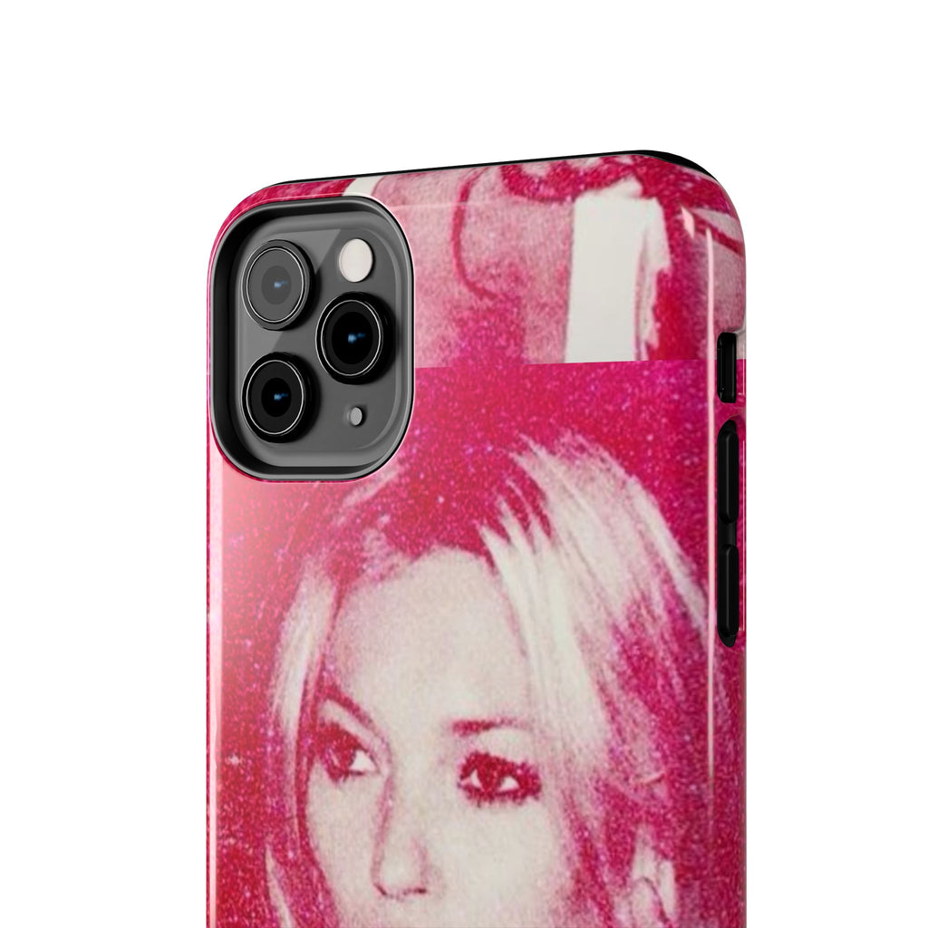 Pink Retro Glam Phone Case — Lipstick Pinup Tough Phone Case