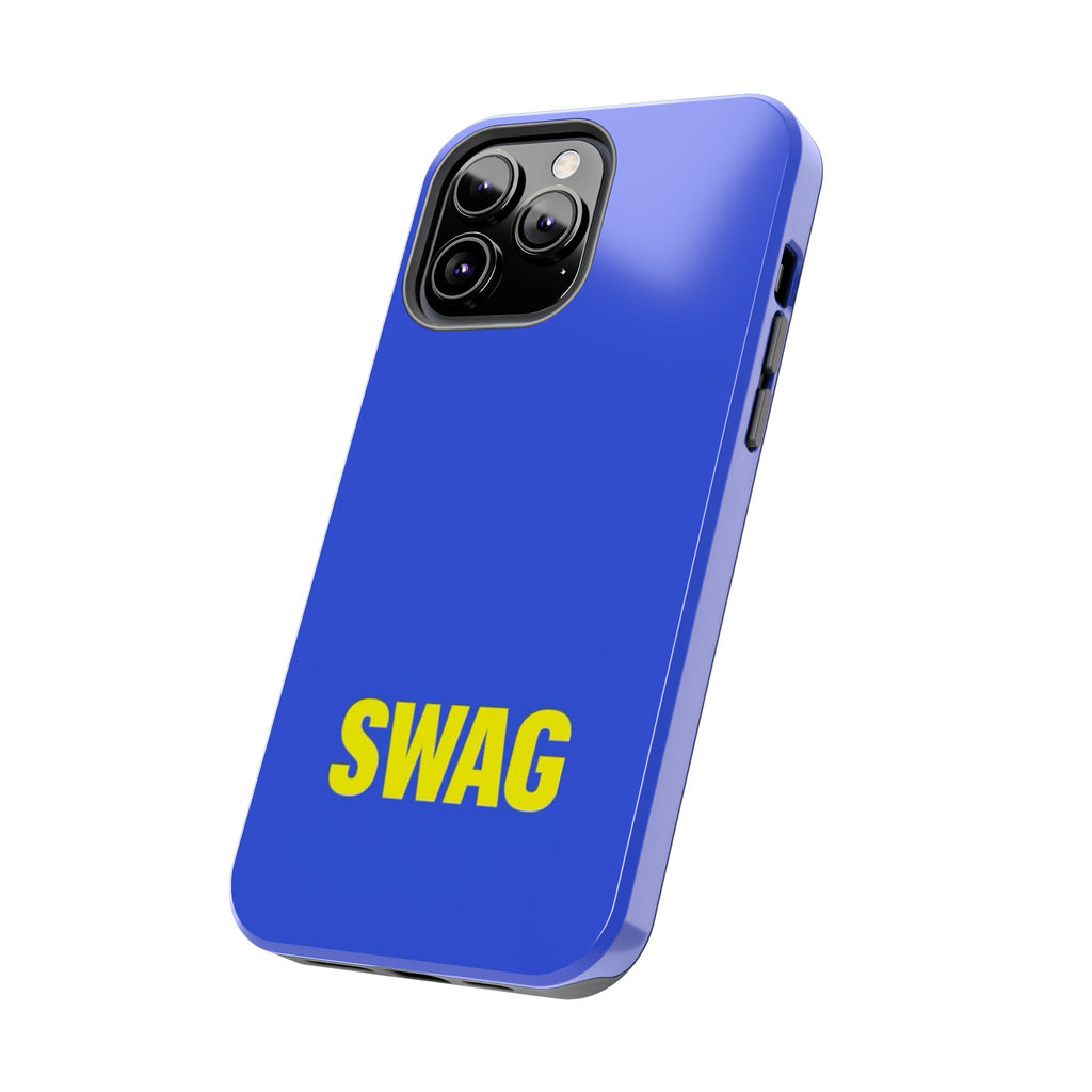 SWAG Blue Tough Phone Case — Bold Protective iPhone Cover