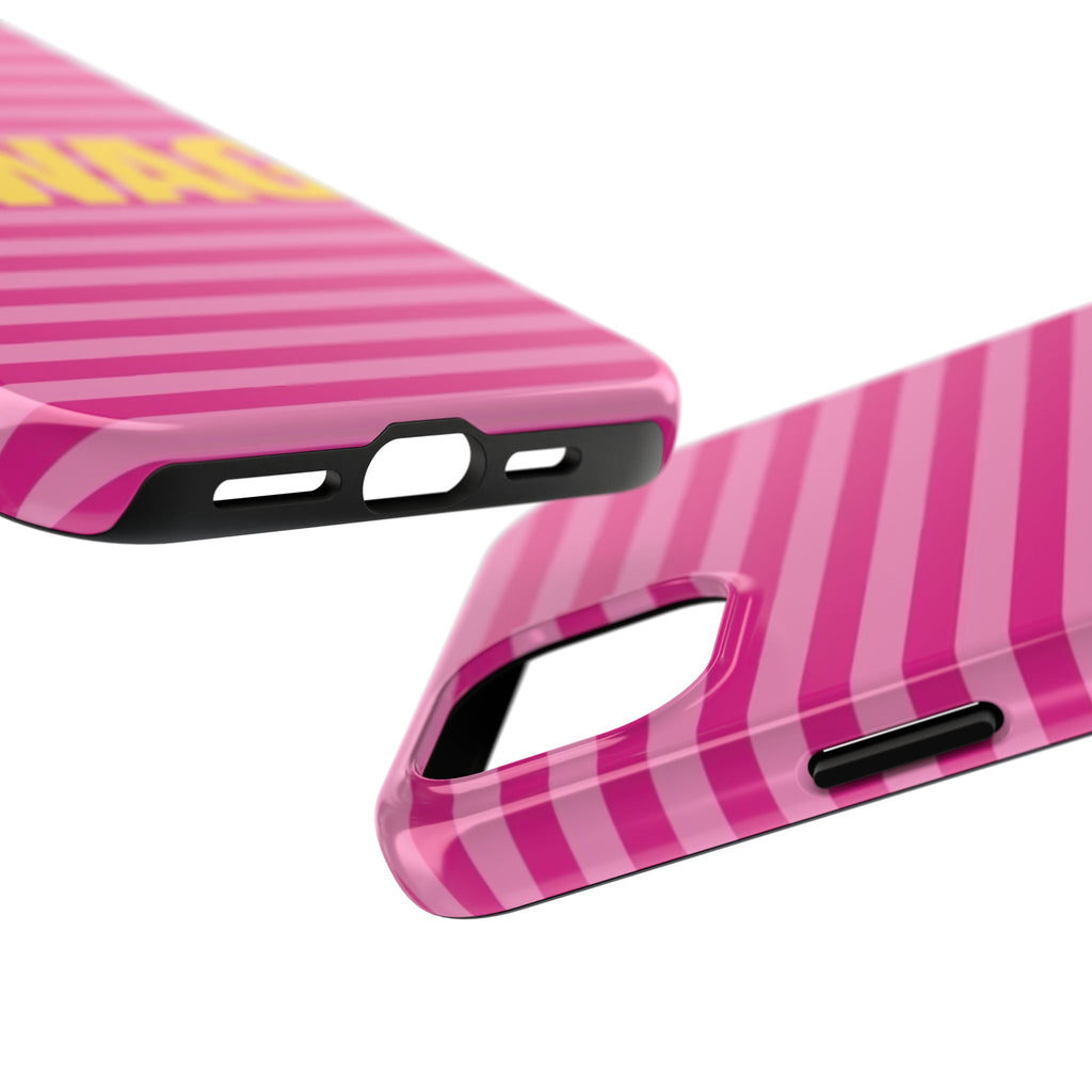 #SWAG Pink Striped Tough Phone Case