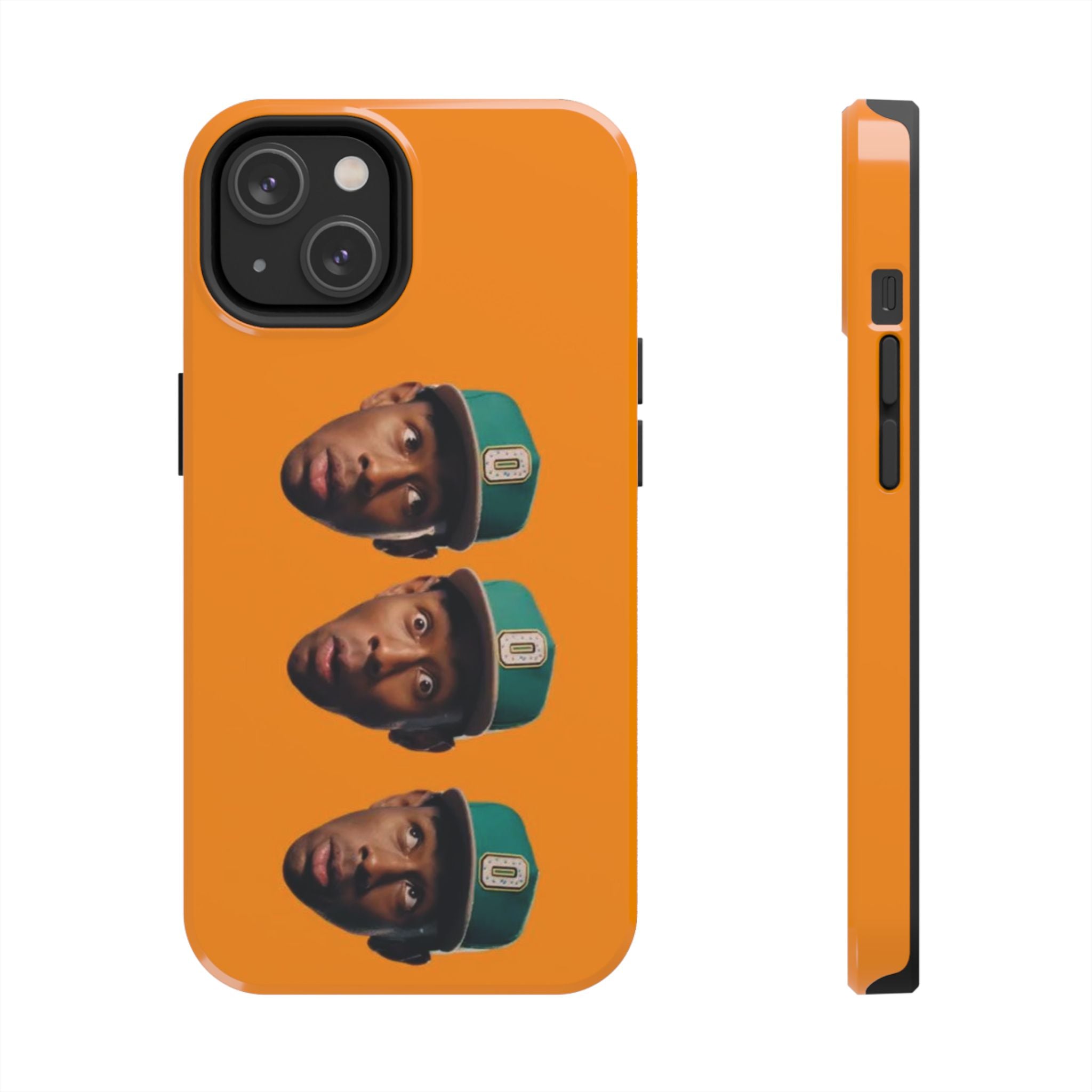 Phone Case — TYLER Triple Portrait Pop Art on Orange