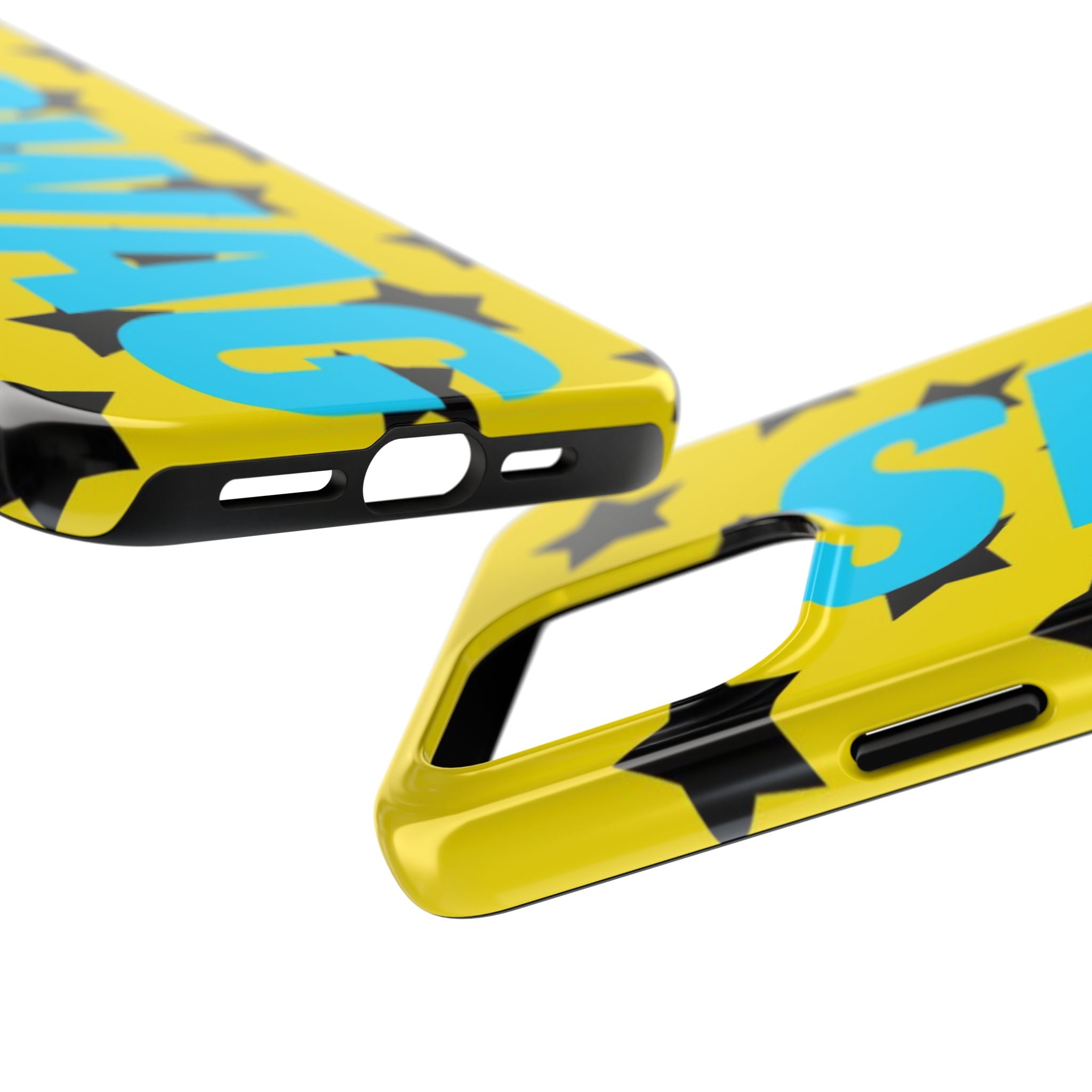 SWAG Star Phone Case — Bold Yellow & Blue Tough Protective Case
