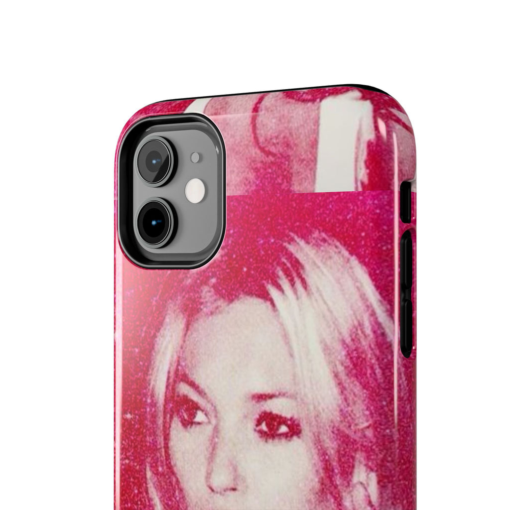 Pink Retro Glam Phone Case — Lipstick Pinup Tough Phone Case