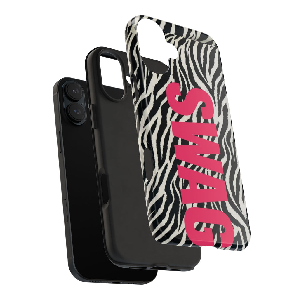 SWAG Zebra Print Phone Case — Tough Protective iPhone Cover