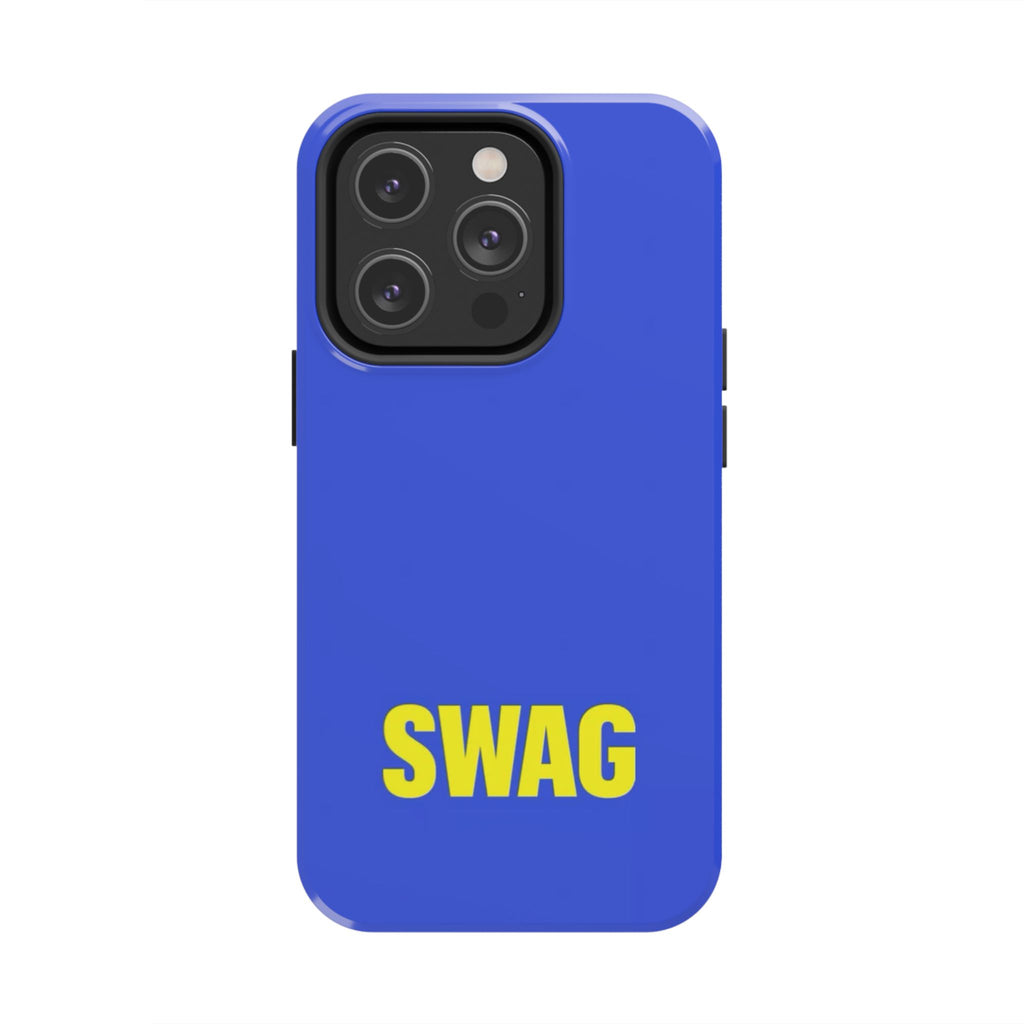 SWAG Blue Tough Phone Case — Bold Protective iPhone Cover