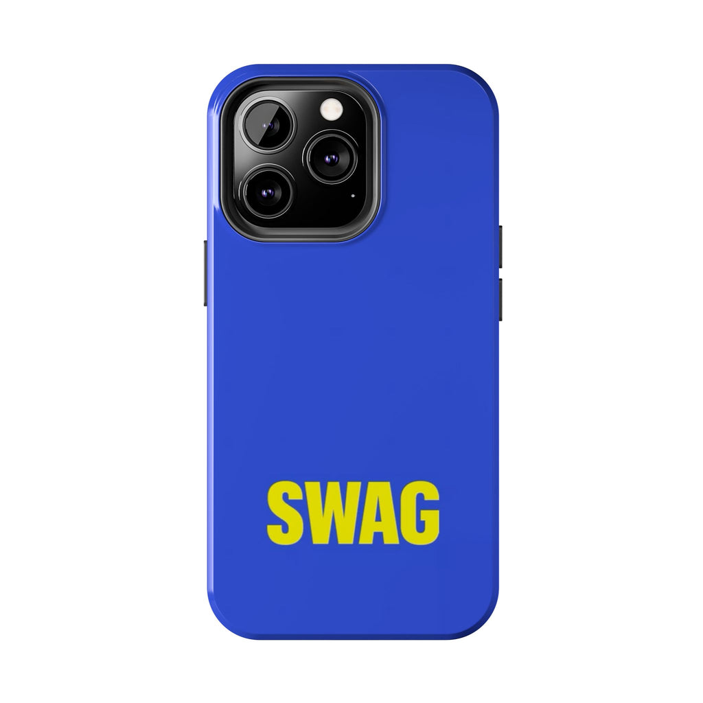 SWAG Blue Tough Phone Case — Bold Protective iPhone Cover
