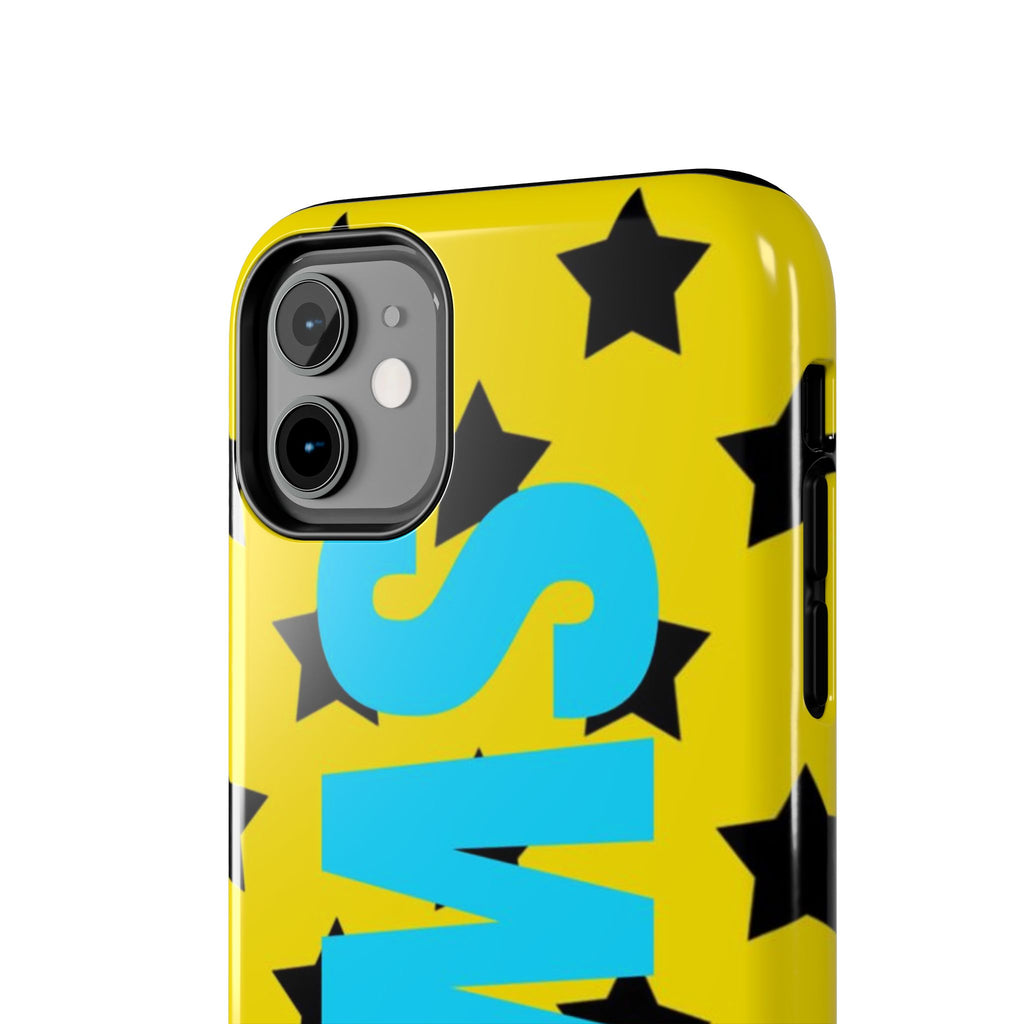 SWAG Star Phone Case — Bold Yellow & Blue Tough Protective Case