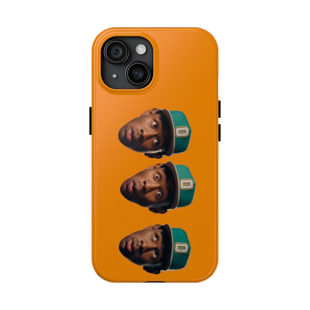 Phone Case — TYLER Triple Portrait Pop Art on Orange