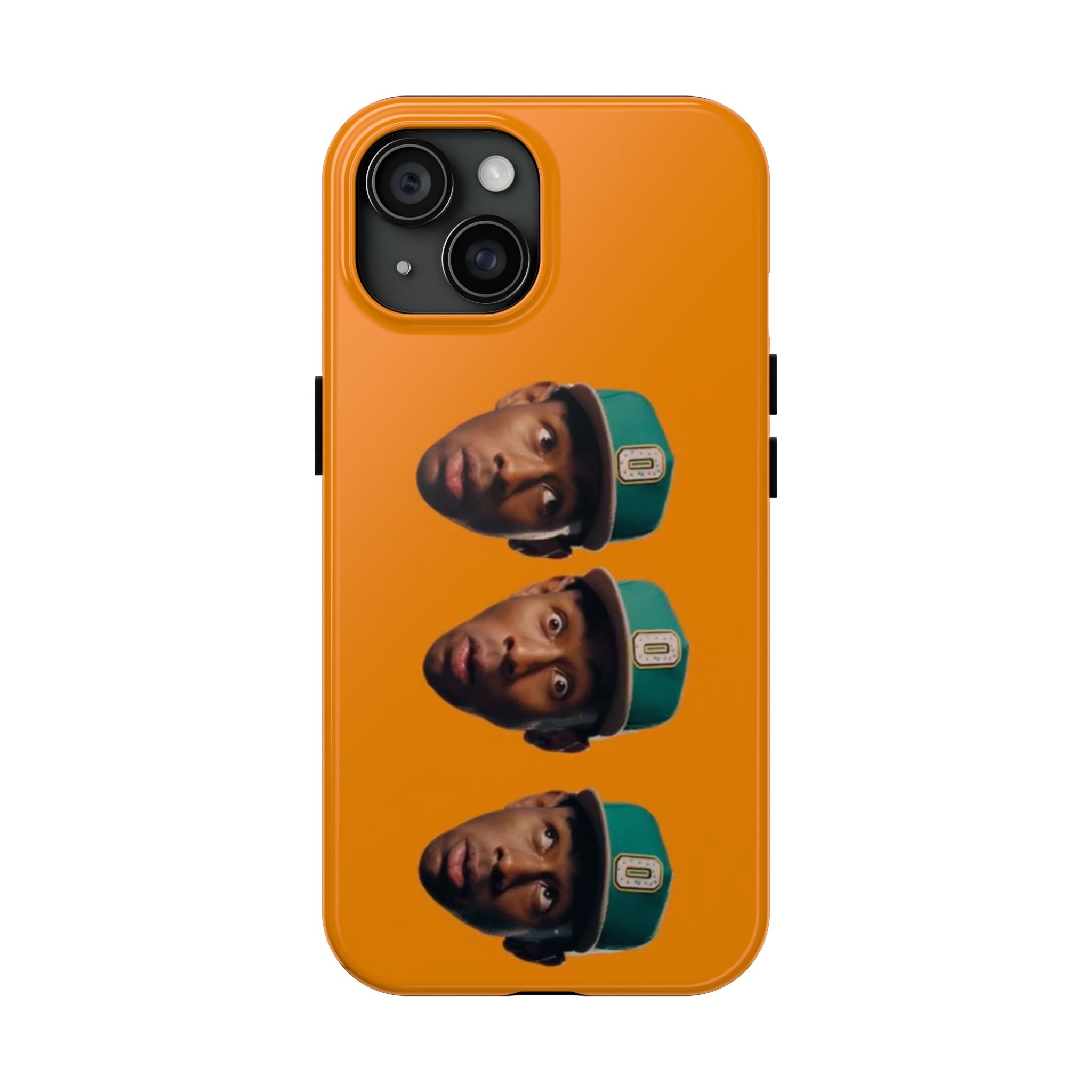 Phone Case — TYLER Triple Portrait Pop Art on Orange