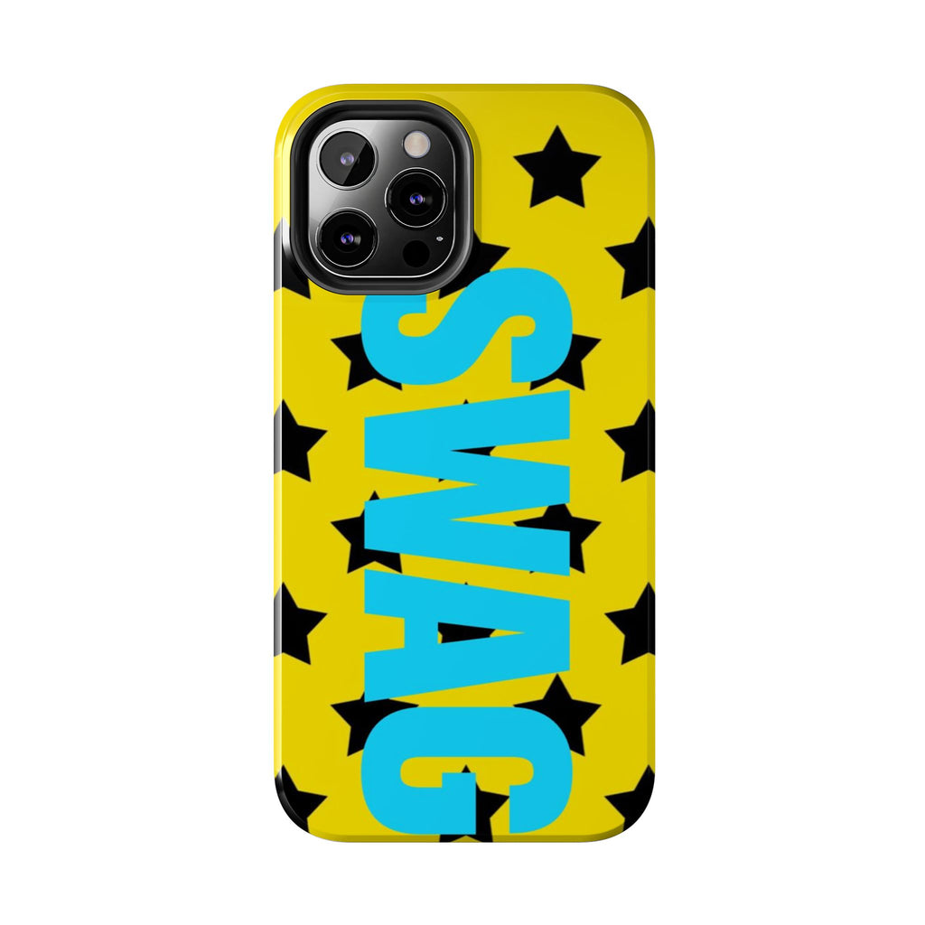 SWAG Star Phone Case — Bold Yellow & Blue Tough Protective Case