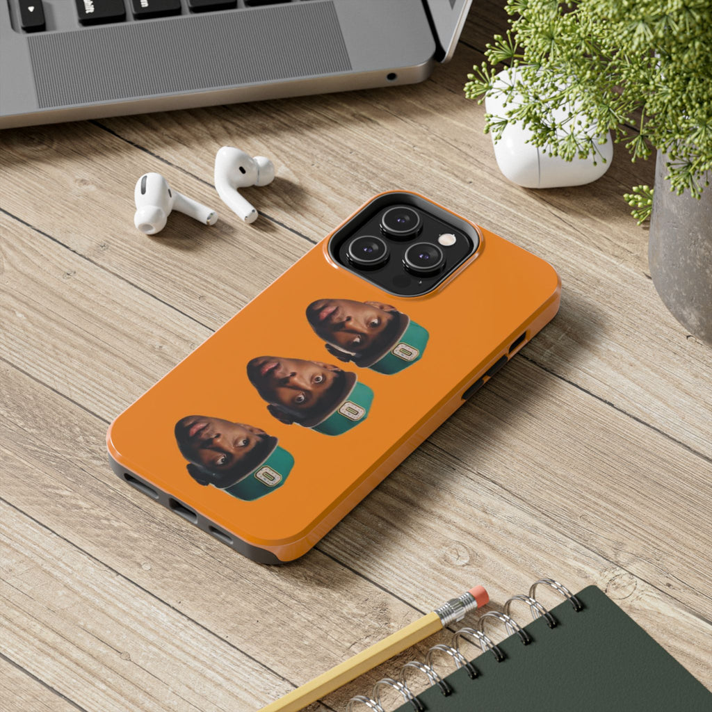 Phone Case — TYLER Triple Portrait Pop Art on Orange