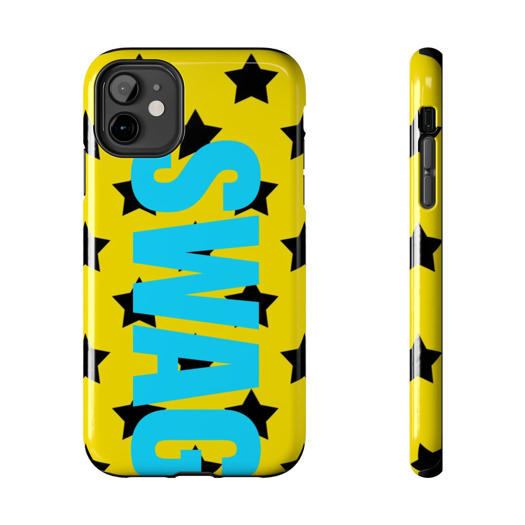 SWAG Star Phone Case — Bold Yellow & Blue Tough Protective Case