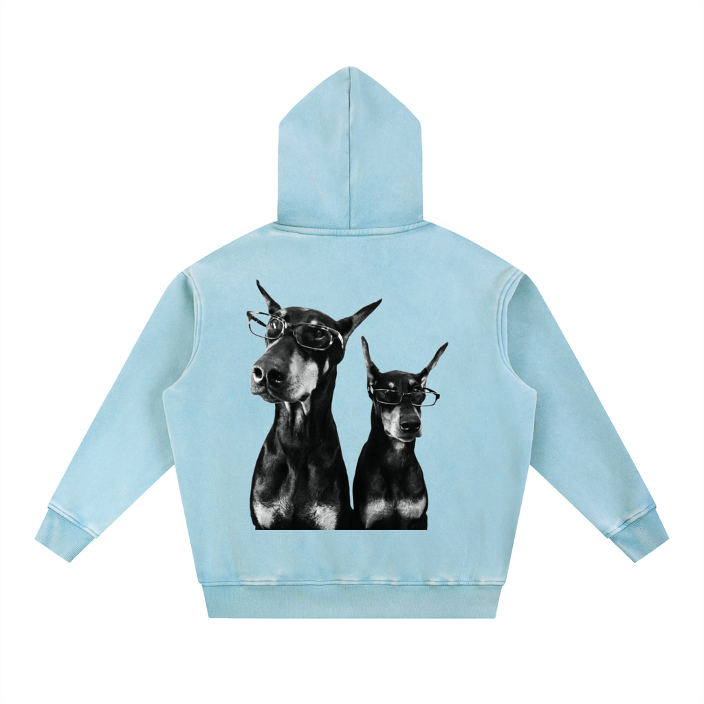 Snow Wash Fleece Oversize Hoodie