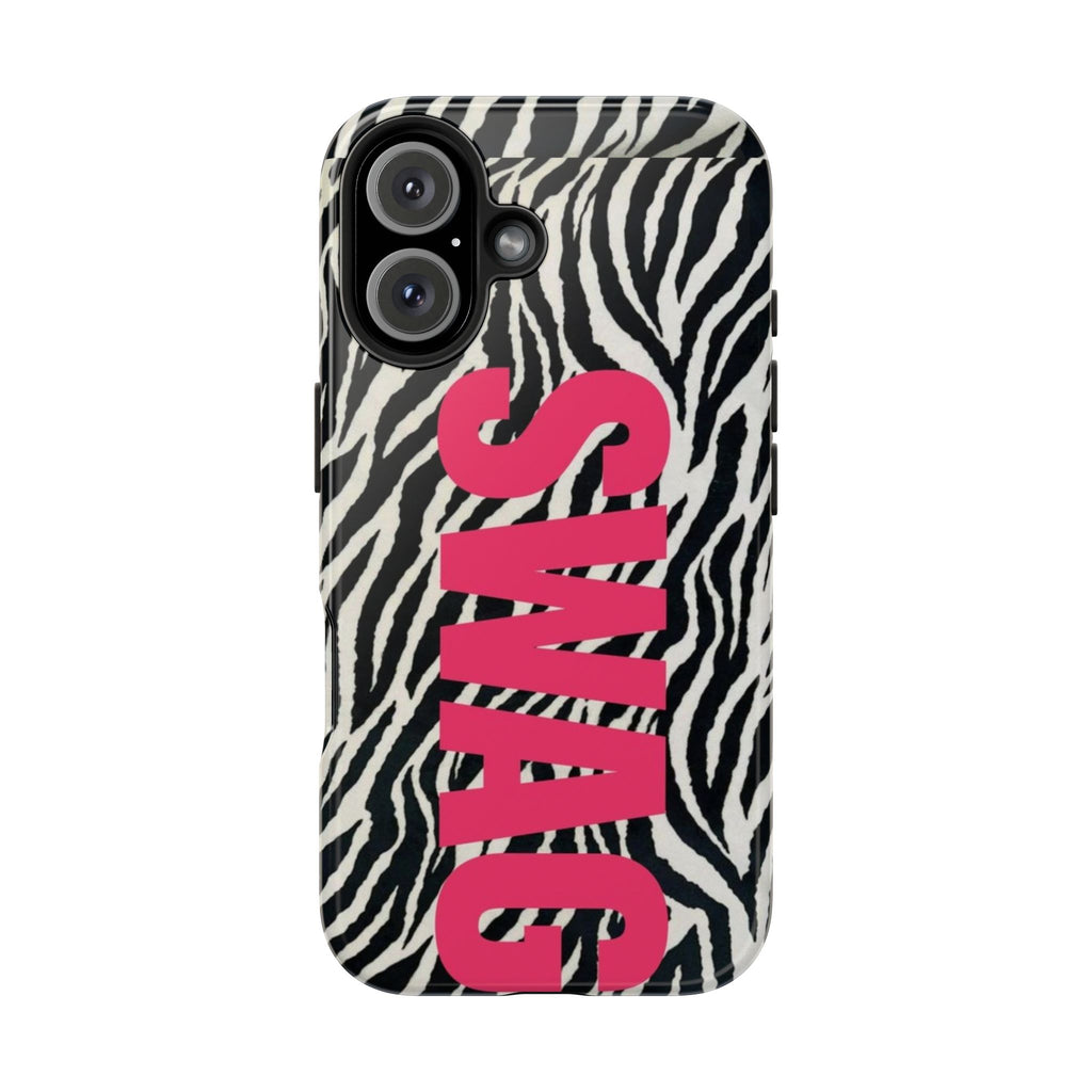 SWAG Zebra Print Phone Case — Tough Protective iPhone Cover