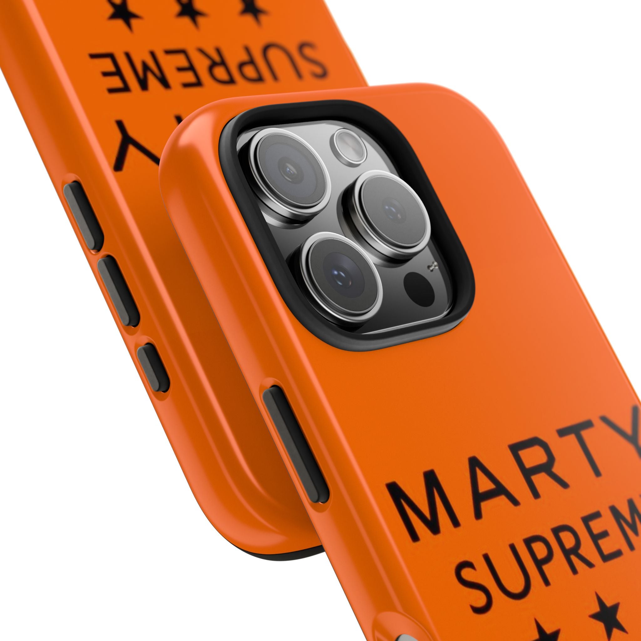 Marty Supreme Tough Phone Case — Orange 'Dream Big' Protective Cover