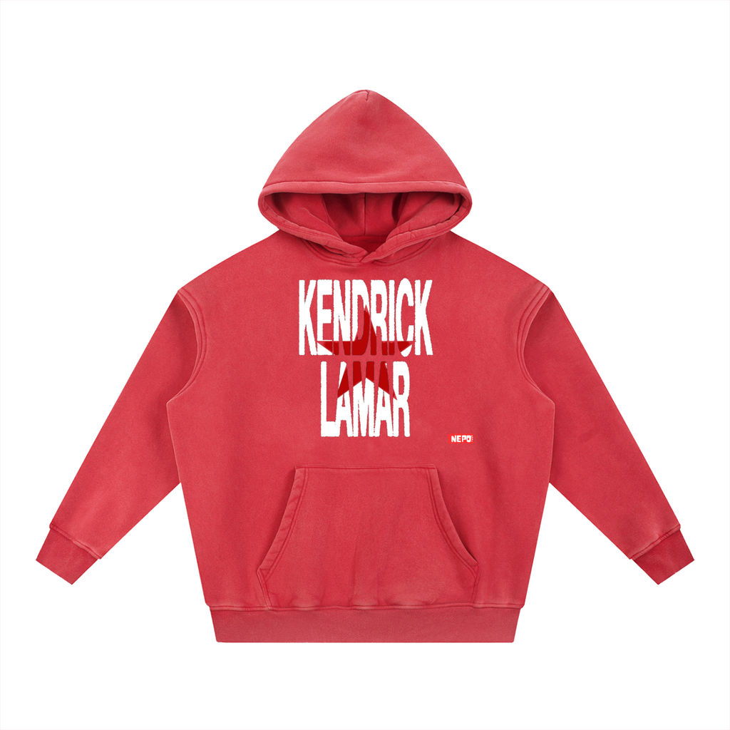 Snow Wash Fleece Oversize Hoodie