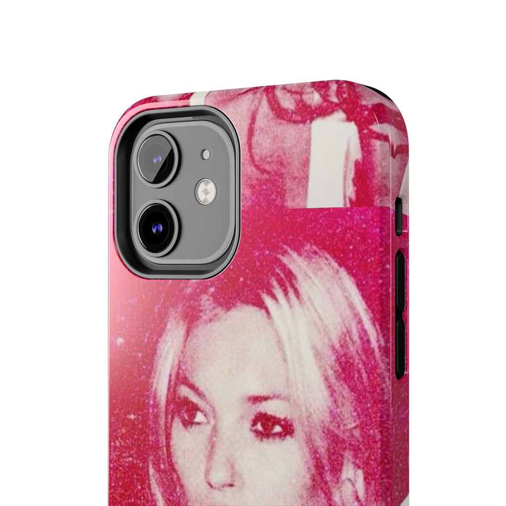 Pink Retro Glam Phone Case — Lipstick Pinup Tough Phone Case