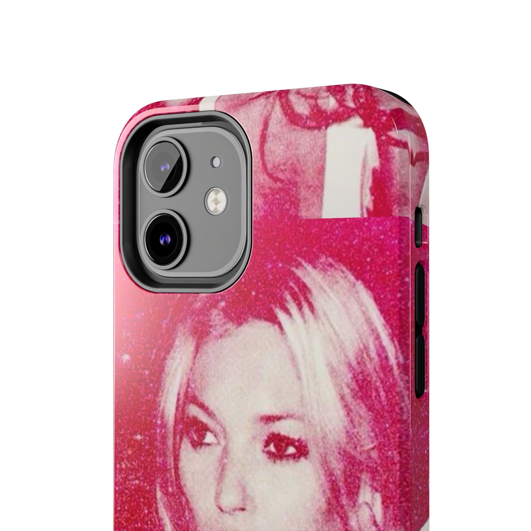 Pink Retro Glam Phone Case — Lipstick Pinup Tough Phone Case