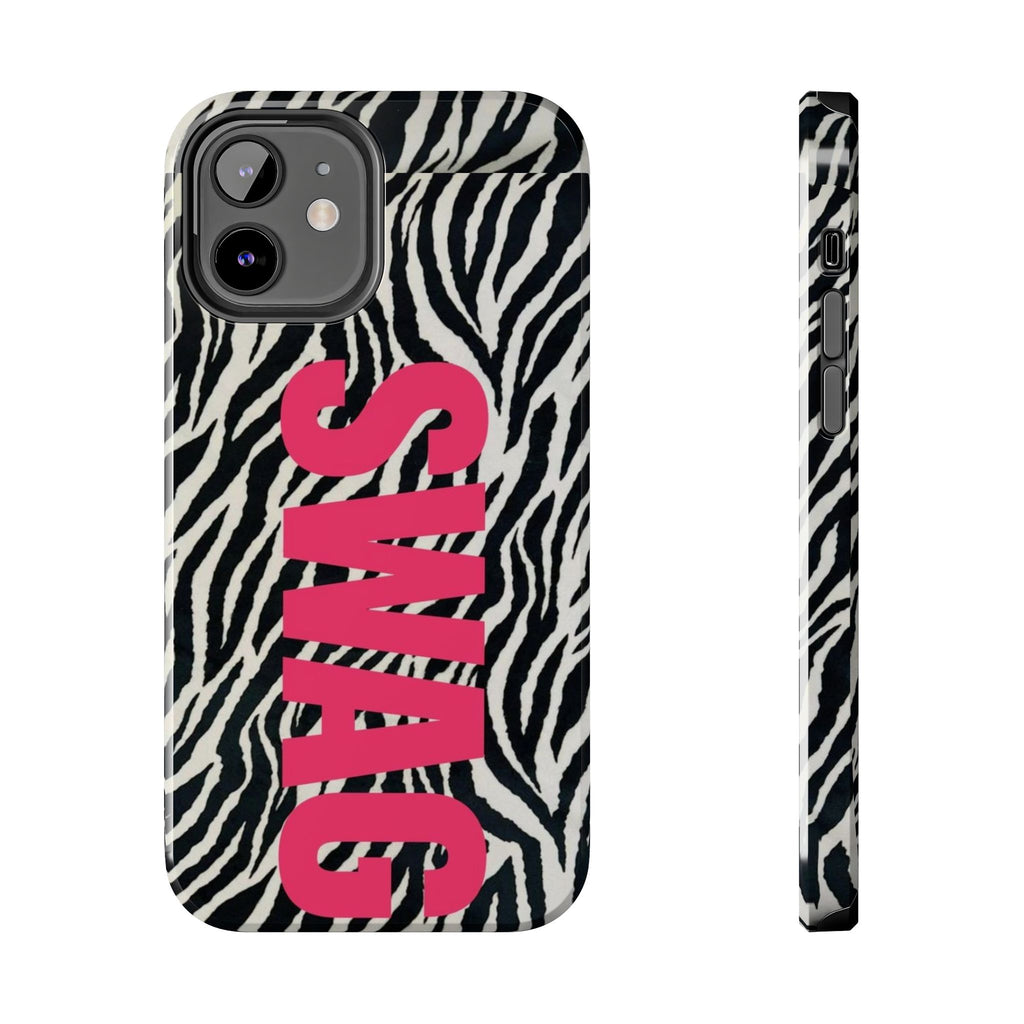 SWAG Zebra Print Phone Case — Tough Protective iPhone Cover