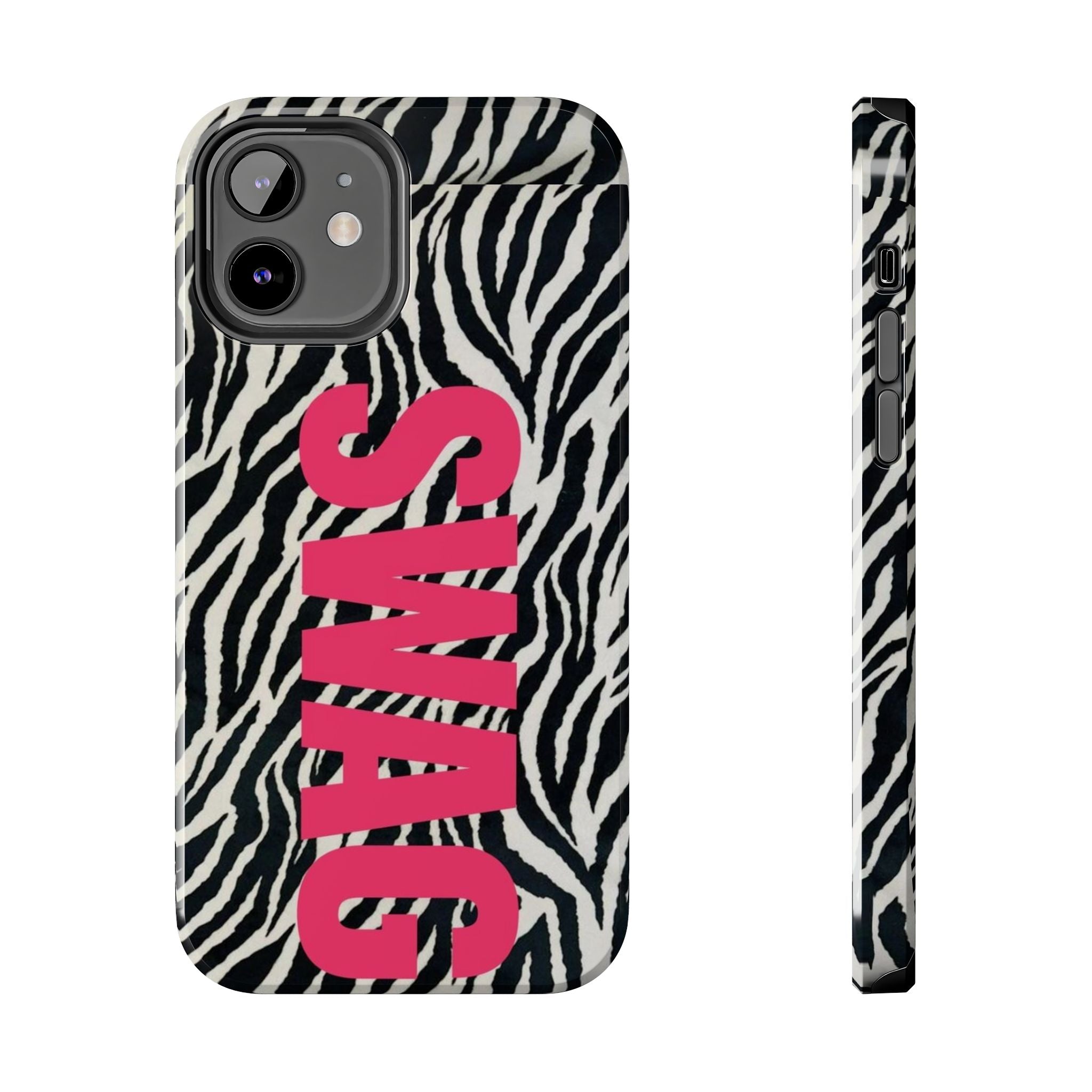 SWAG Zebra Print Phone Case — Tough Protective iPhone Cover
