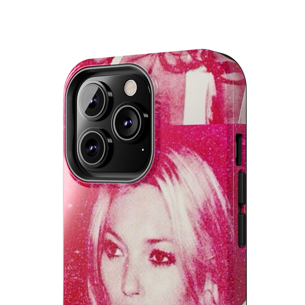 Pink Retro Glam Phone Case — Lipstick Pinup Tough Phone Case