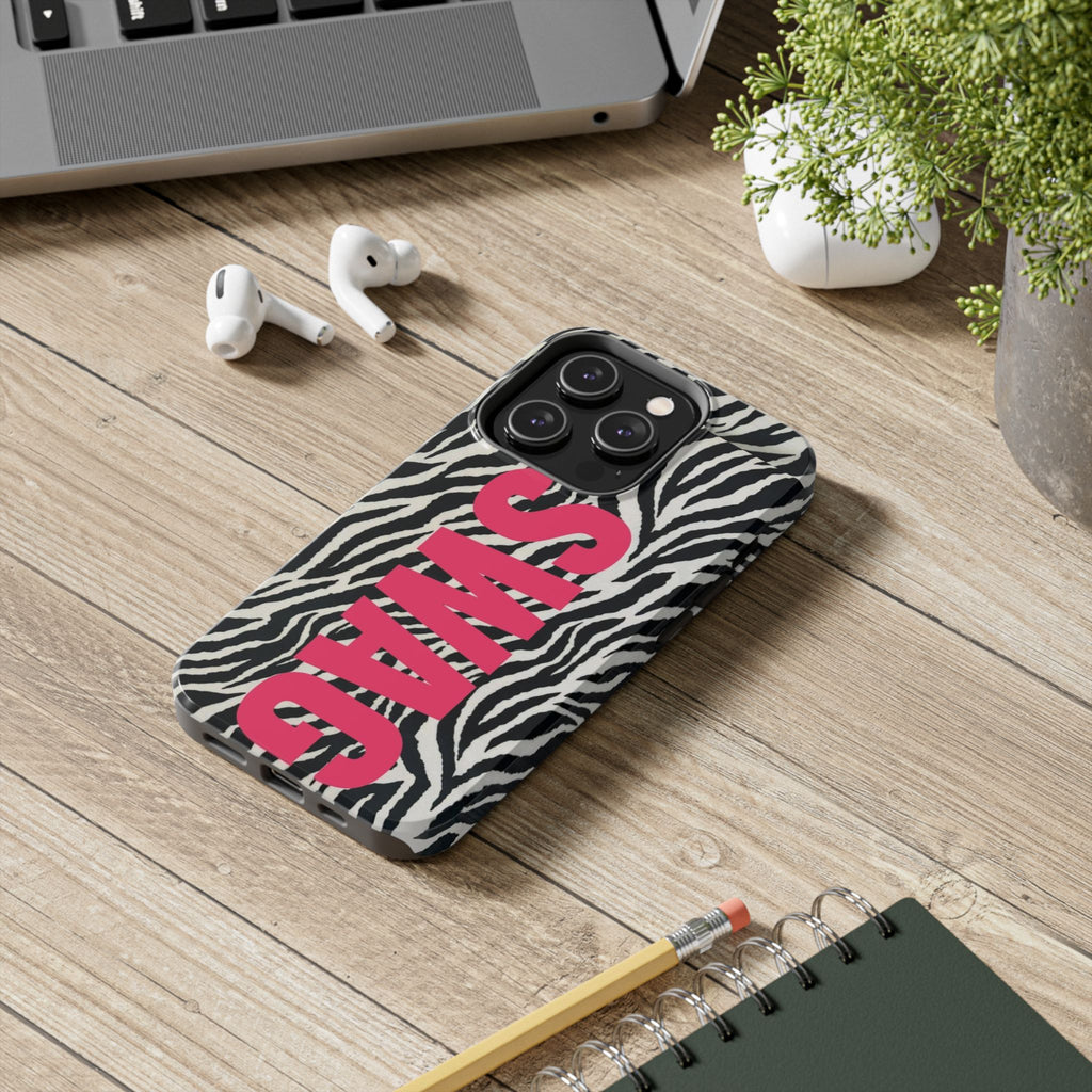 SWAG Zebra Print Phone Case — Tough Protective iPhone Cover