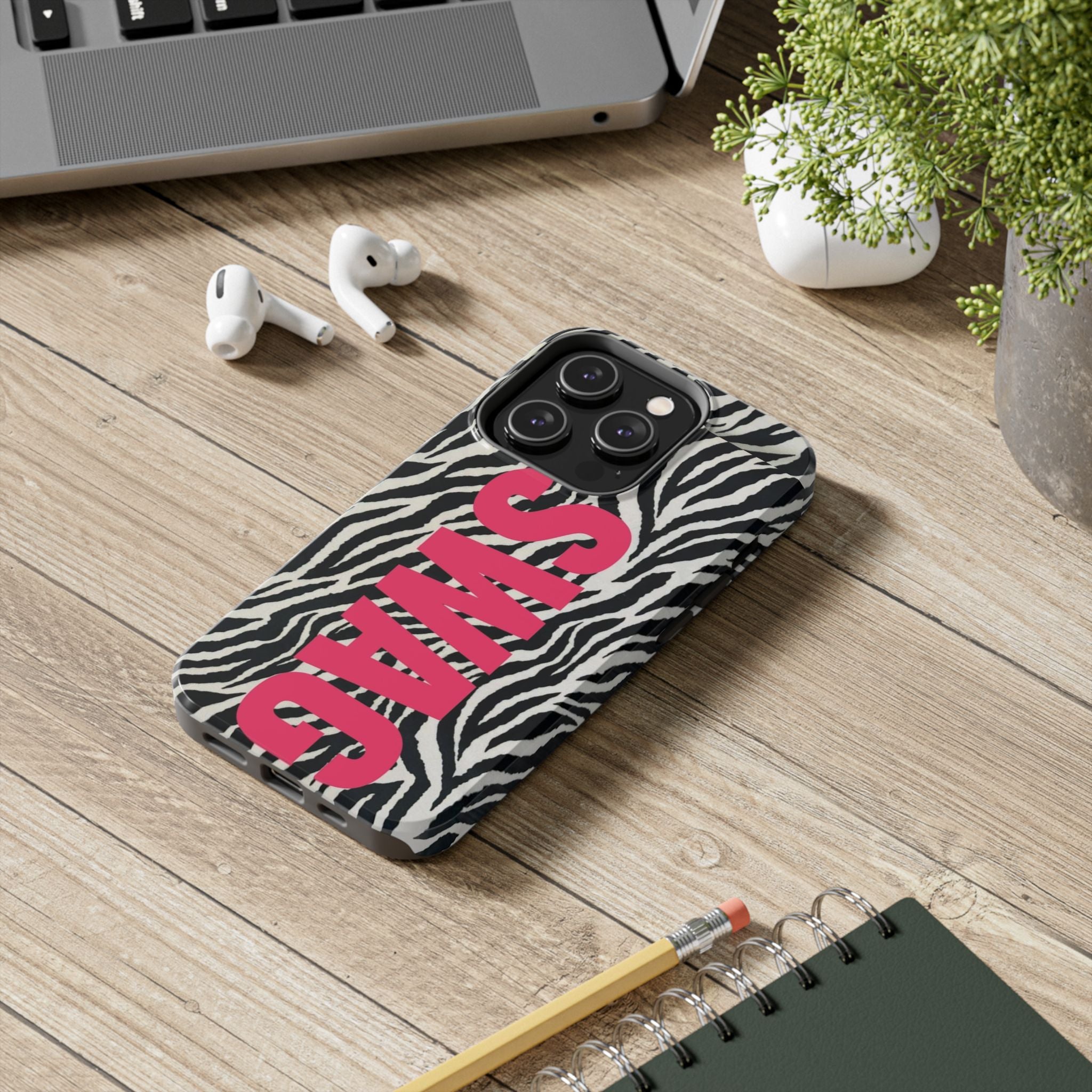 SWAG Zebra Print Phone Case — Tough Protective iPhone Cover