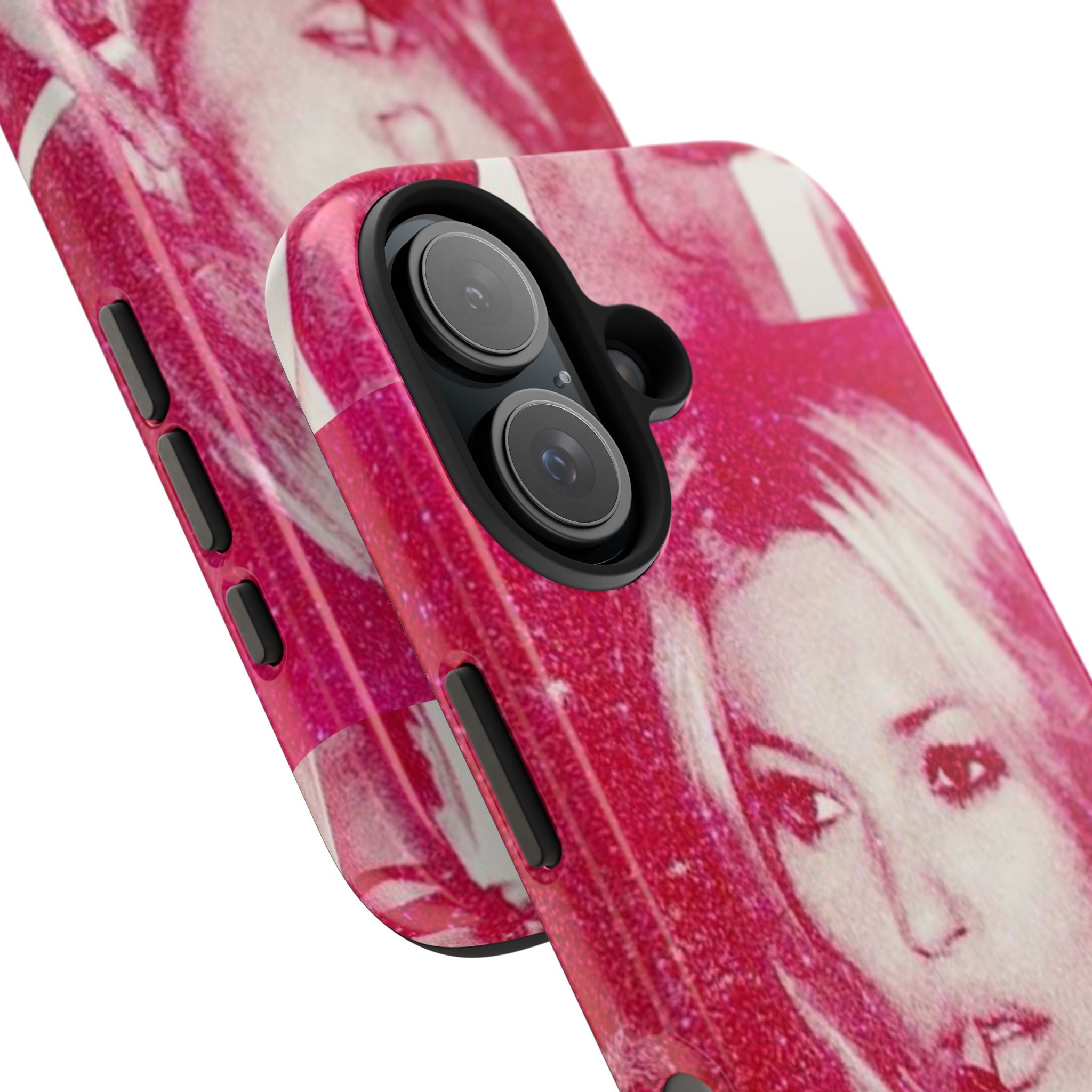 Pink Retro Glam Phone Case — Lipstick Pinup Tough Phone Case
