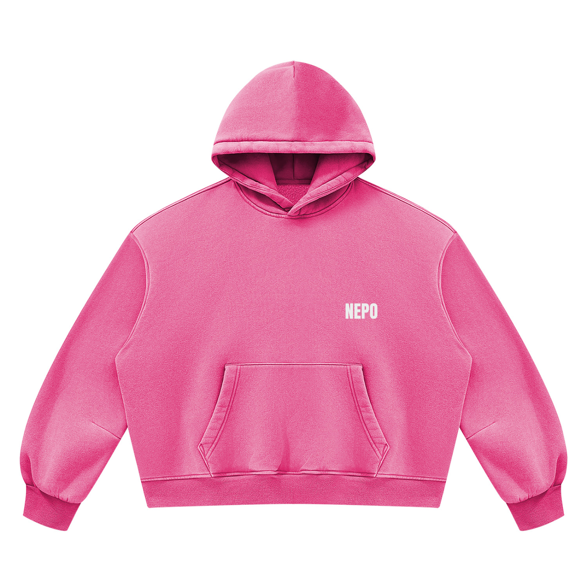 MAKE ART- Unisex Vintage Wash Boxy Fleece Hoodie