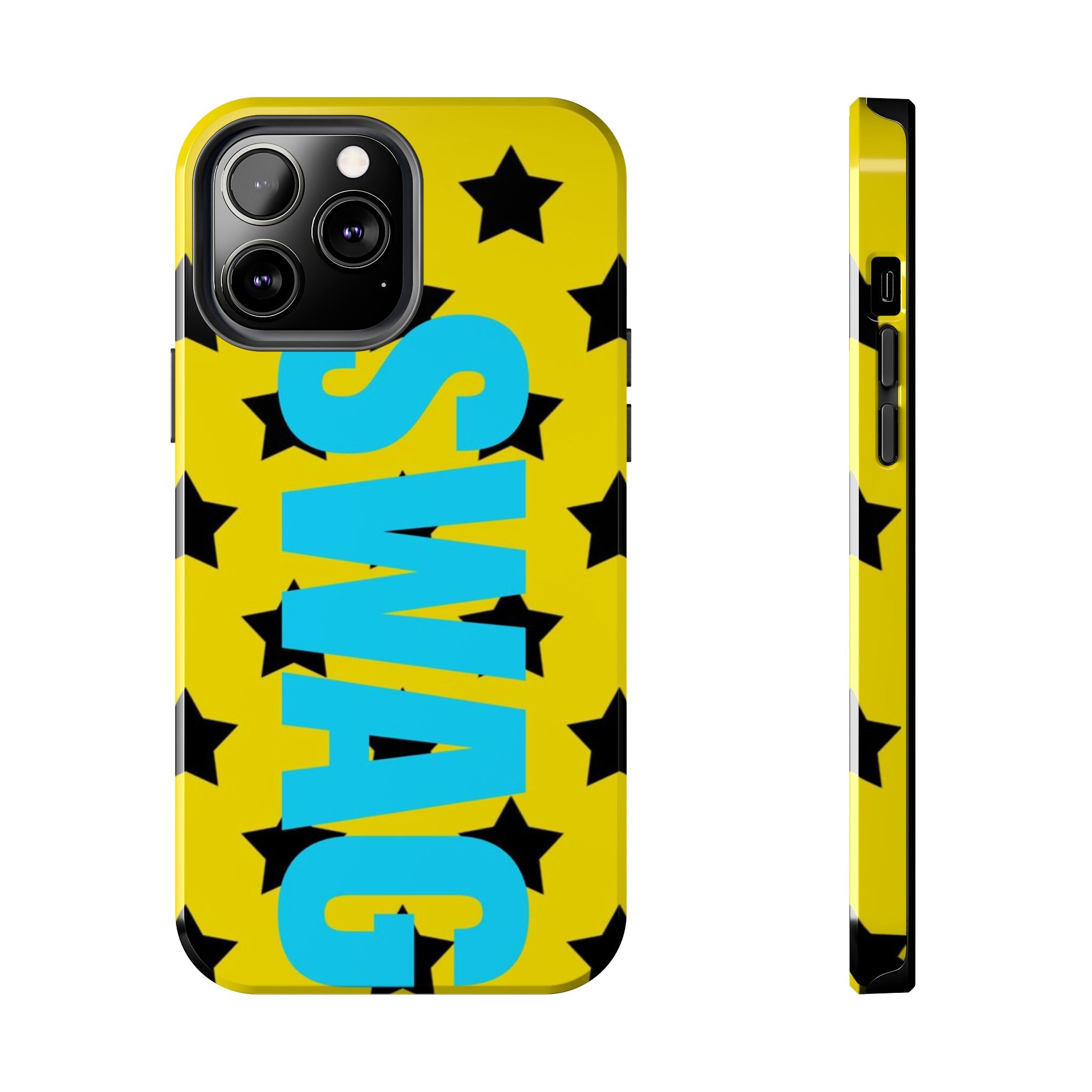 SWAG Star Phone Case — Bold Yellow & Blue Tough Protective Case