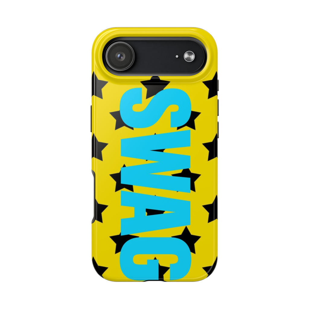 SWAG Star Phone Case — Bold Yellow & Blue Tough Protective Case