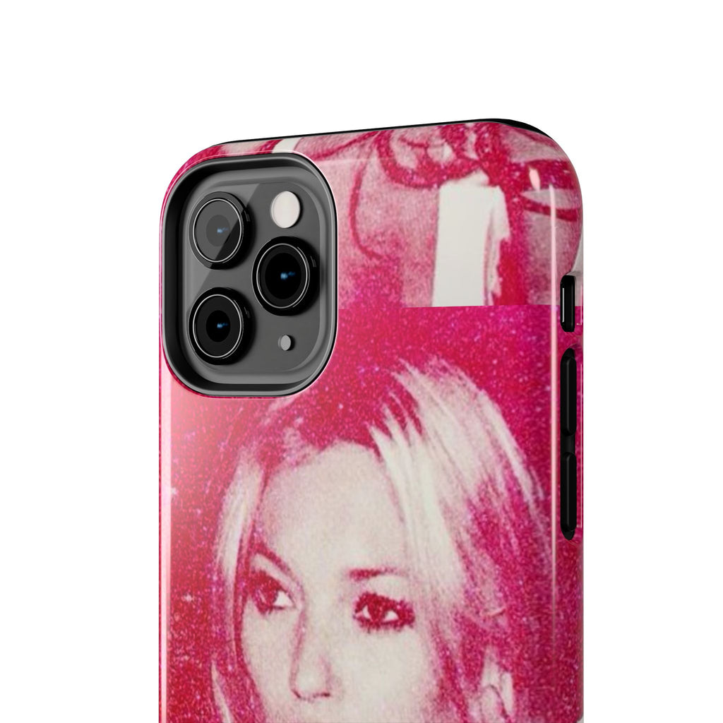 Pink Retro Glam Phone Case — Lipstick Pinup Tough Phone Case