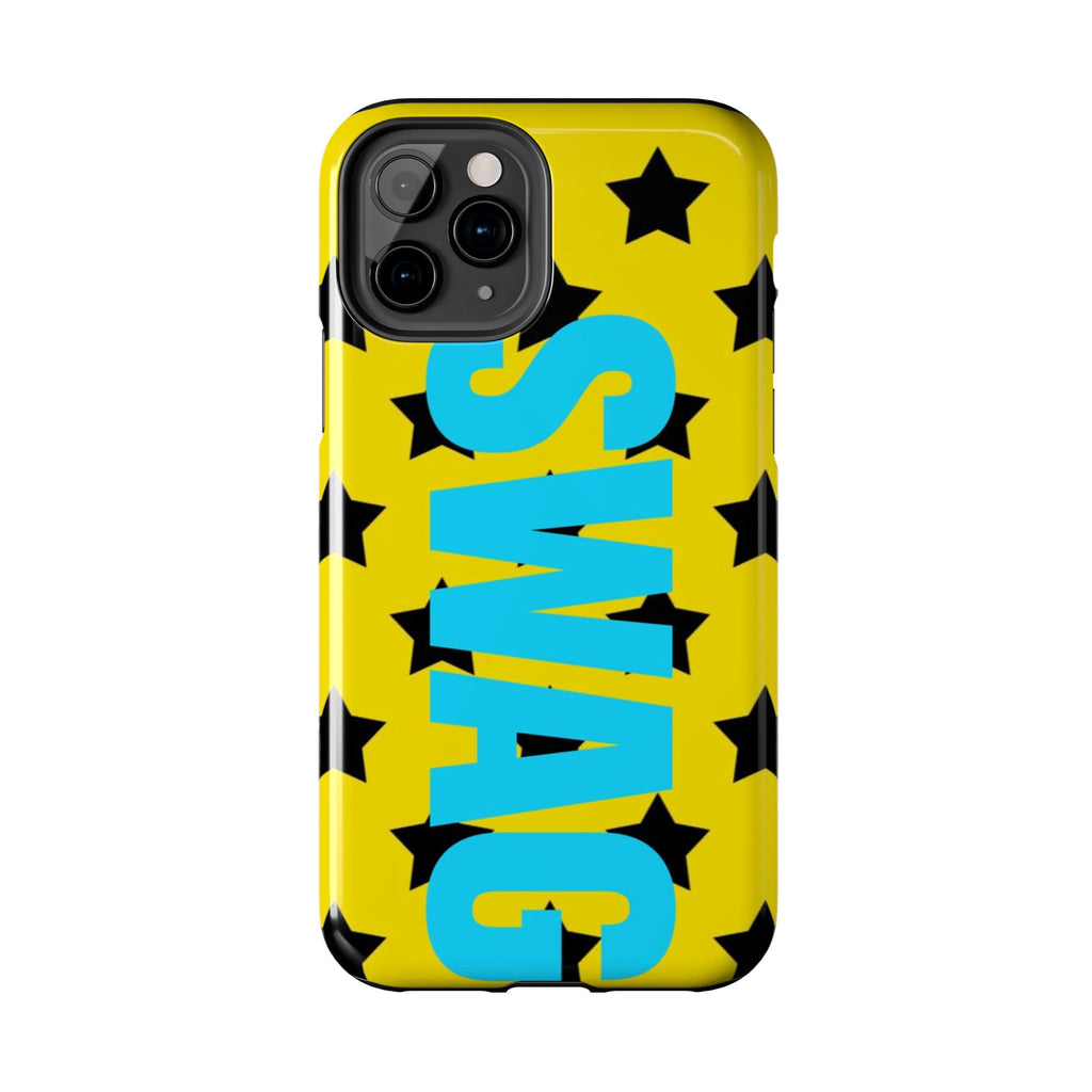 SWAG Star Phone Case — Bold Yellow & Blue Tough Protective Case