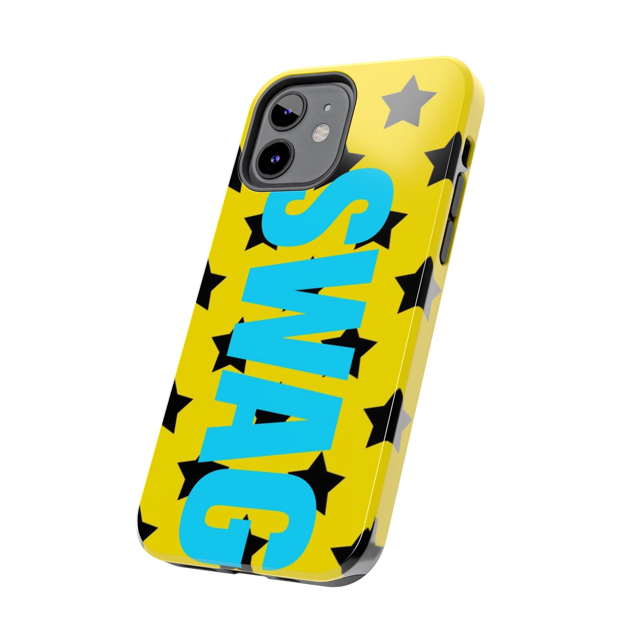 SWAG Star Phone Case — Bold Yellow & Blue Tough Protective Case