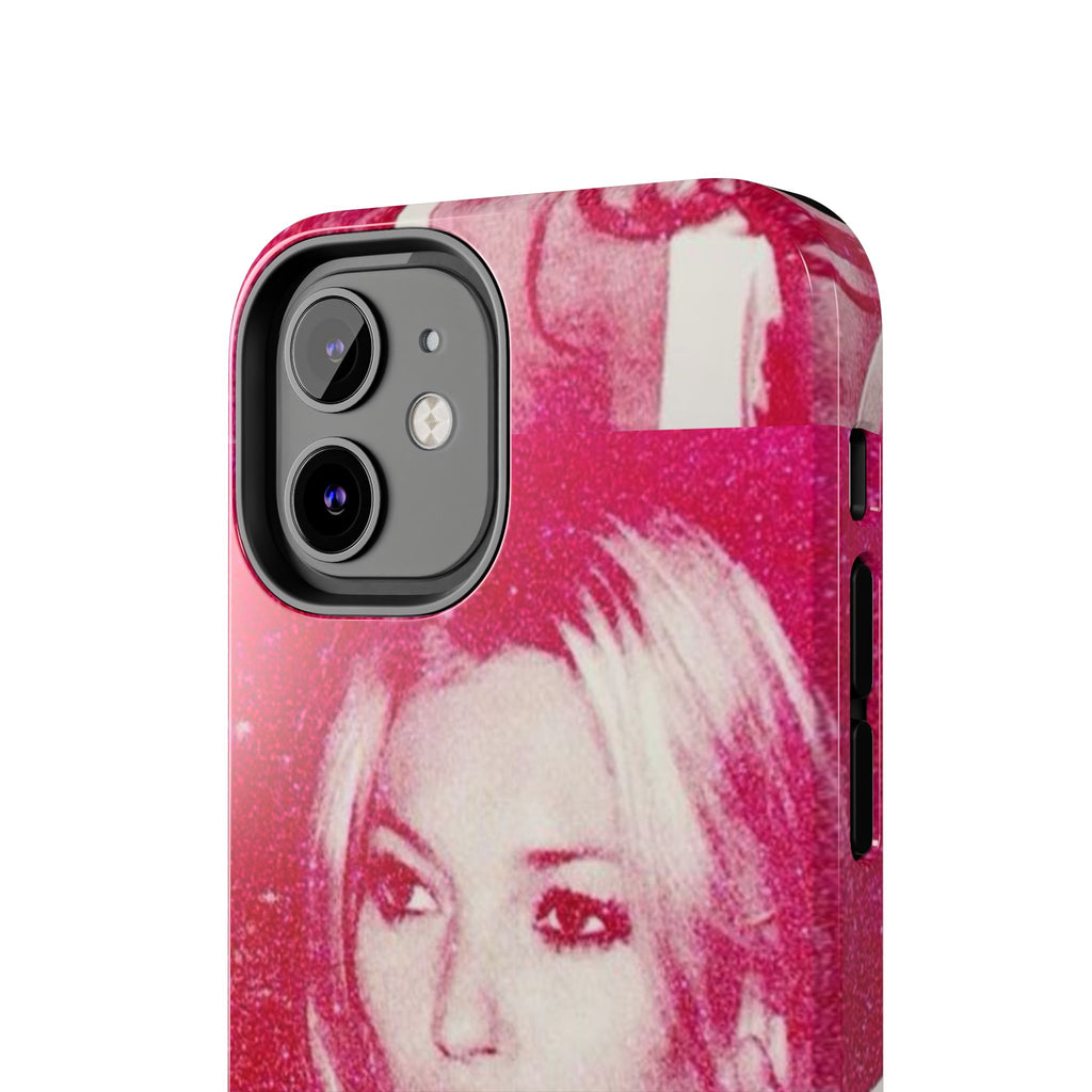 Pink Retro Glam Phone Case — Lipstick Pinup Tough Phone Case
