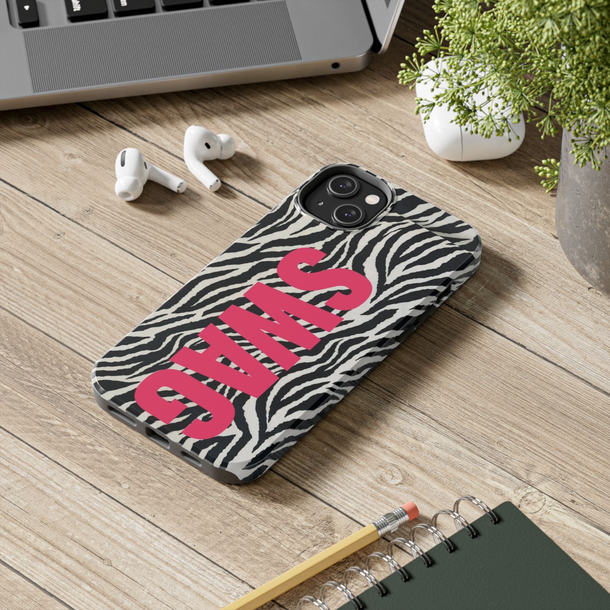 SWAG Zebra Print Phone Case — Tough Protective iPhone Cover