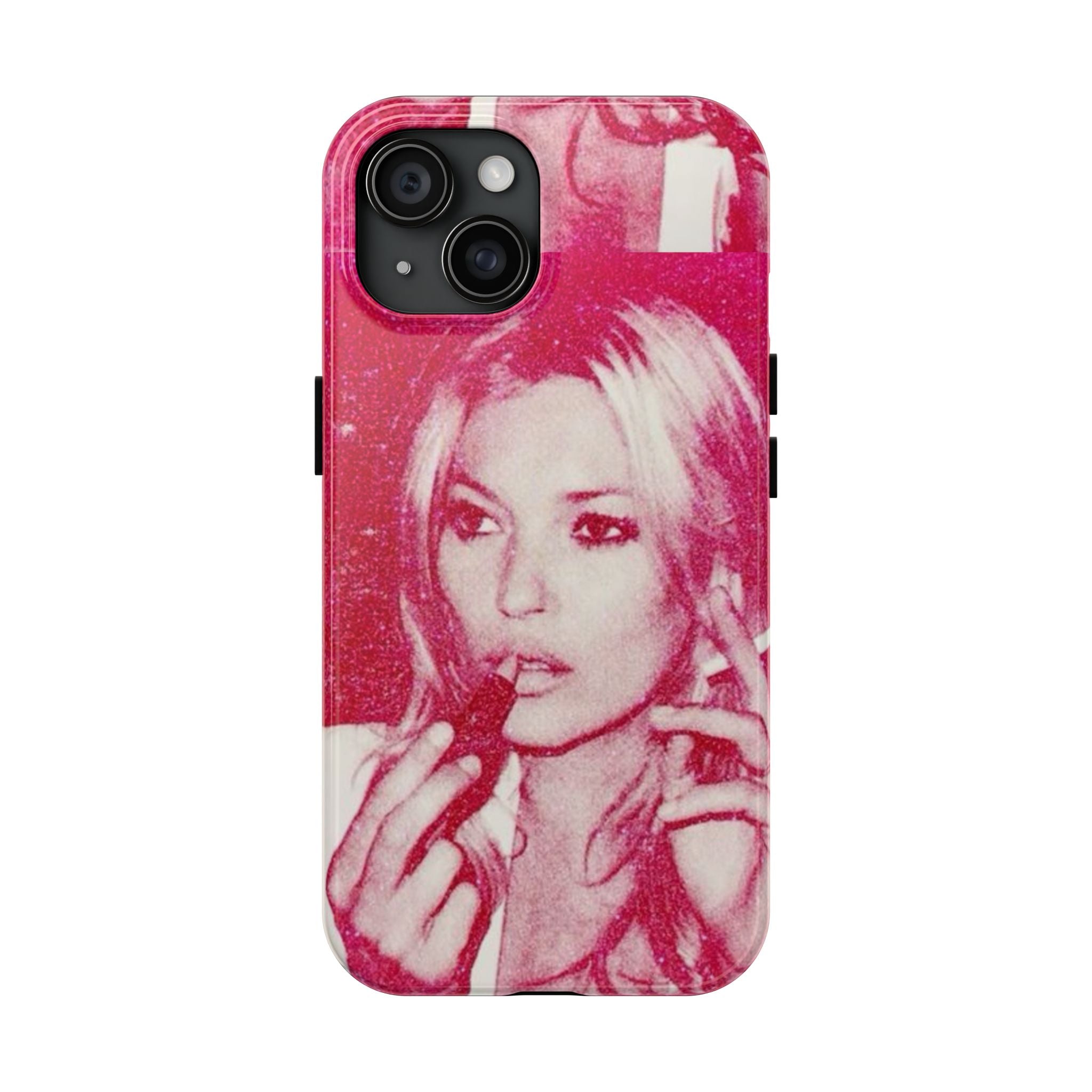 Pink Retro Glam Phone Case — Lipstick Pinup Tough Phone Case