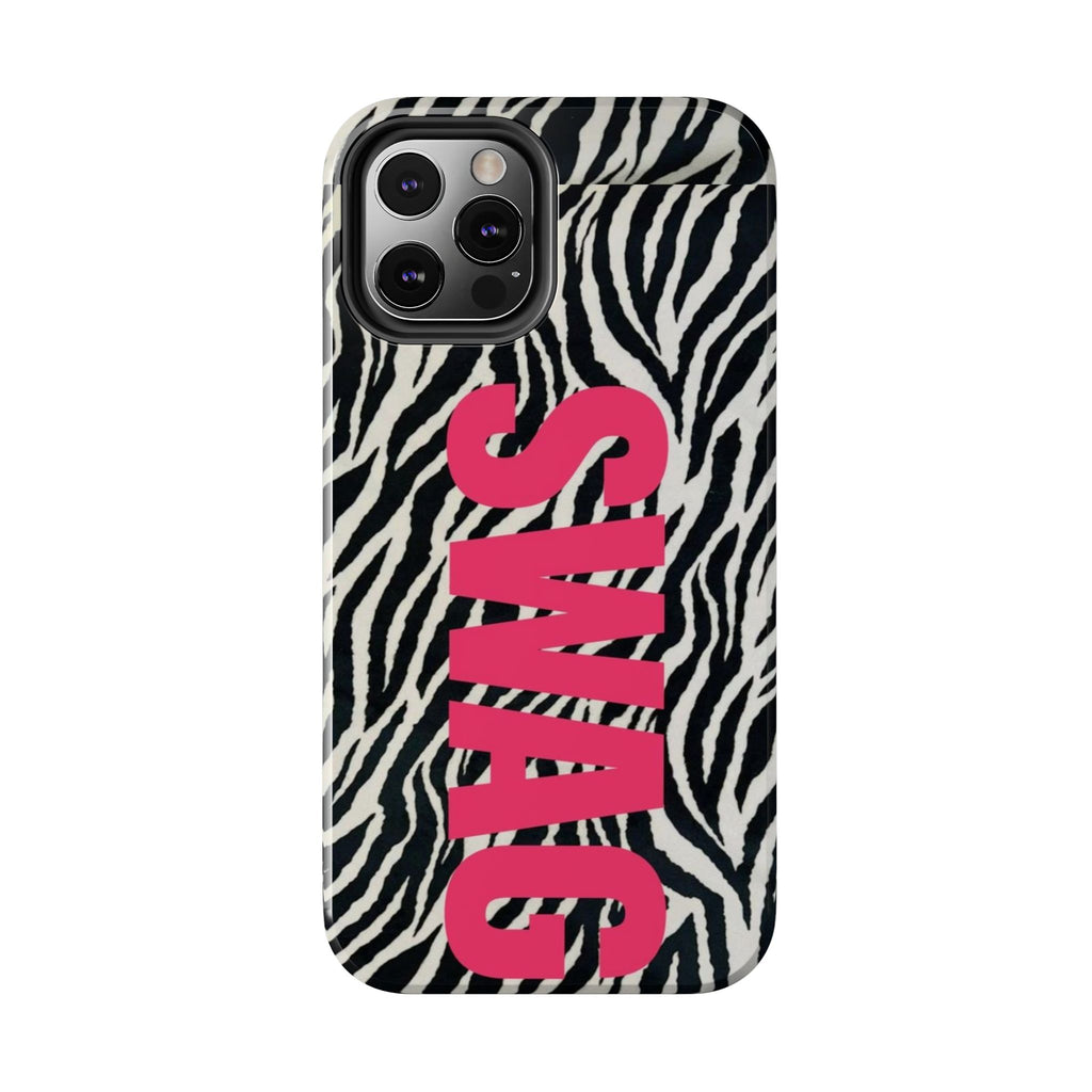 SWAG Zebra Print Phone Case — Tough Protective iPhone Cover