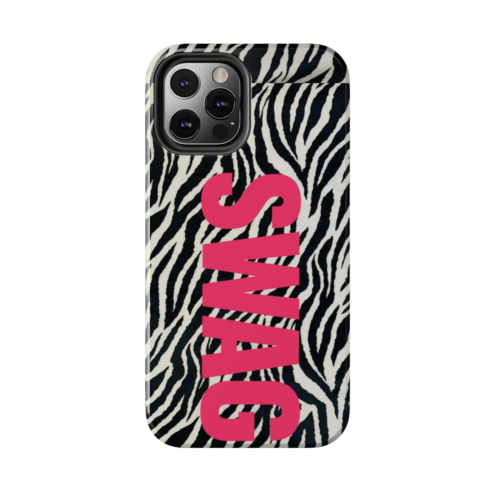 SWAG Zebra Print Phone Case — Tough Protective iPhone Cover