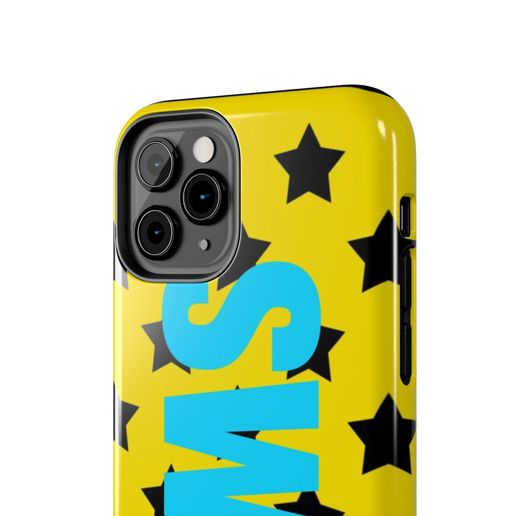 SWAG Star Phone Case — Bold Yellow & Blue Tough Protective Case