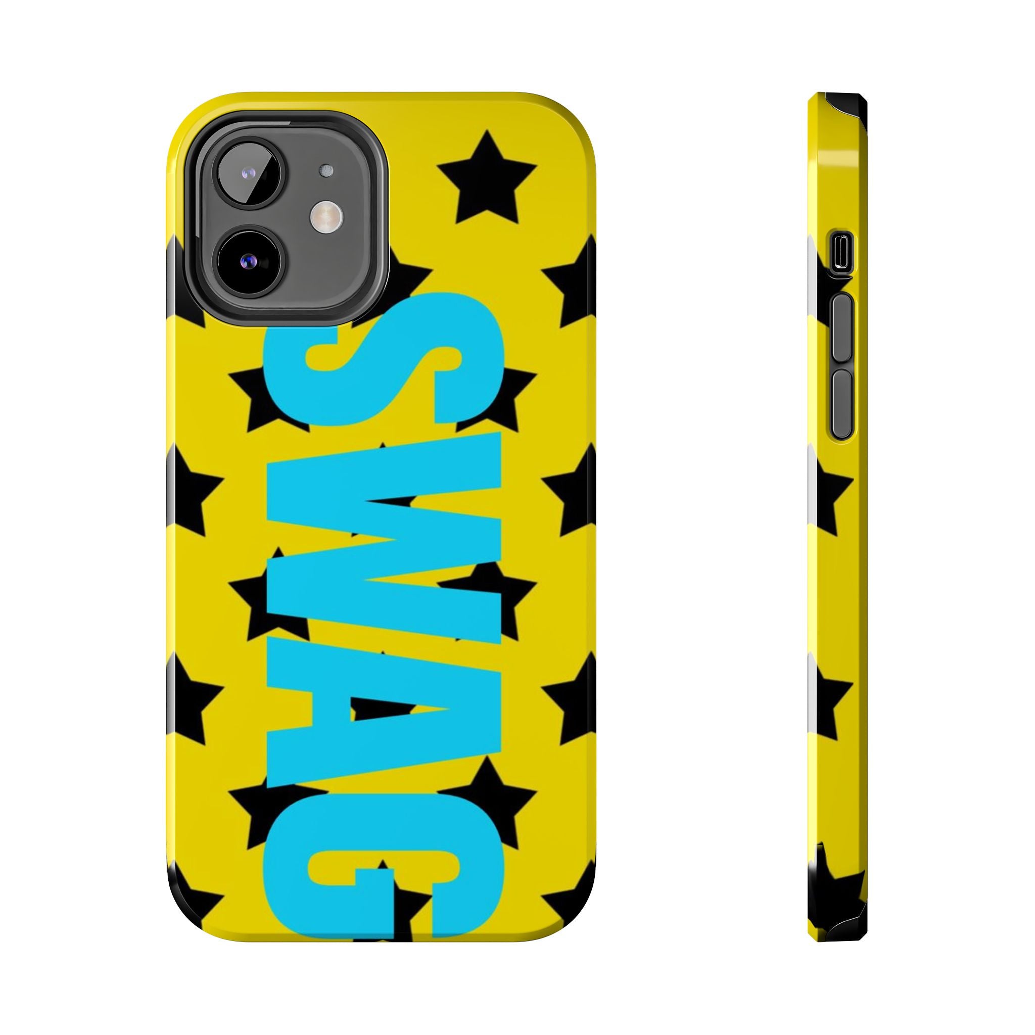 SWAG Star Phone Case — Bold Yellow & Blue Tough Protective Case