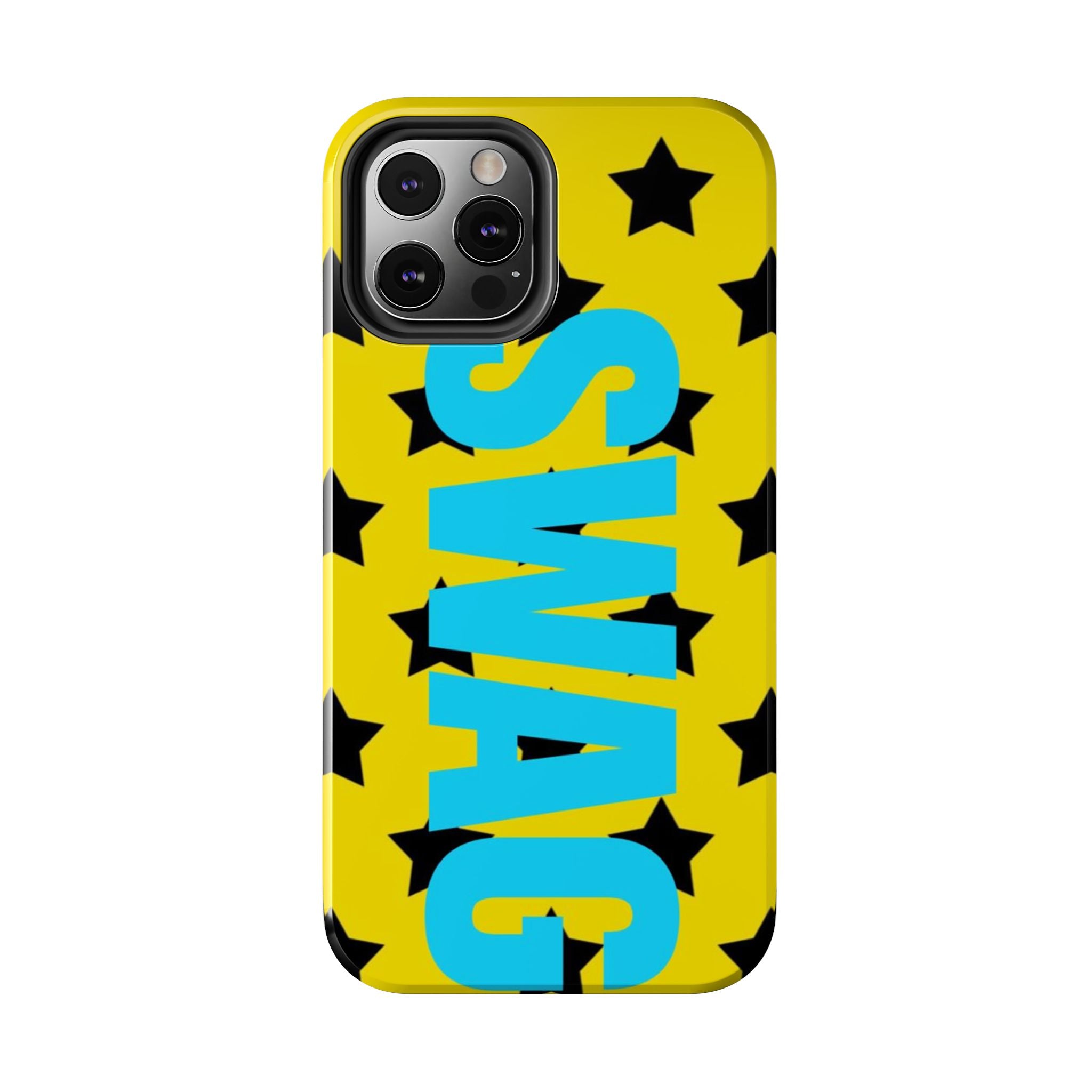 SWAG Star Phone Case — Bold Yellow & Blue Tough Protective Case